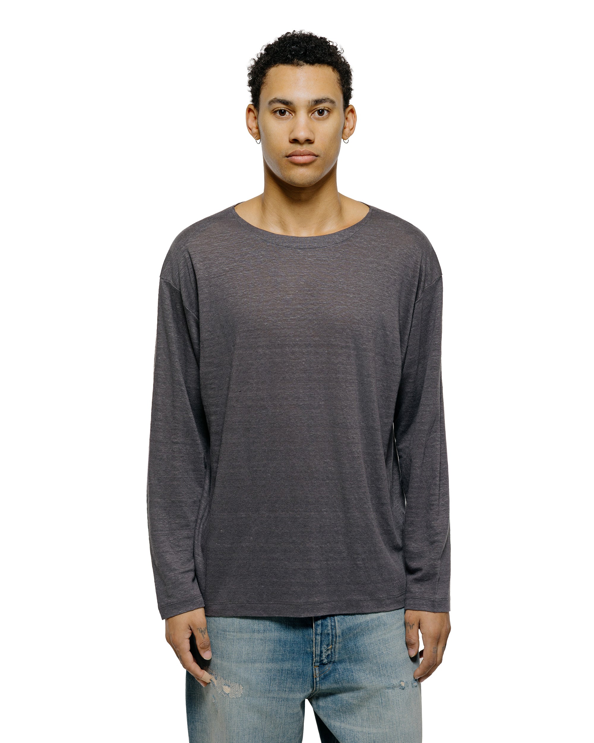 Batoner Normandy Linen Basque Shirt Gray - Image 2