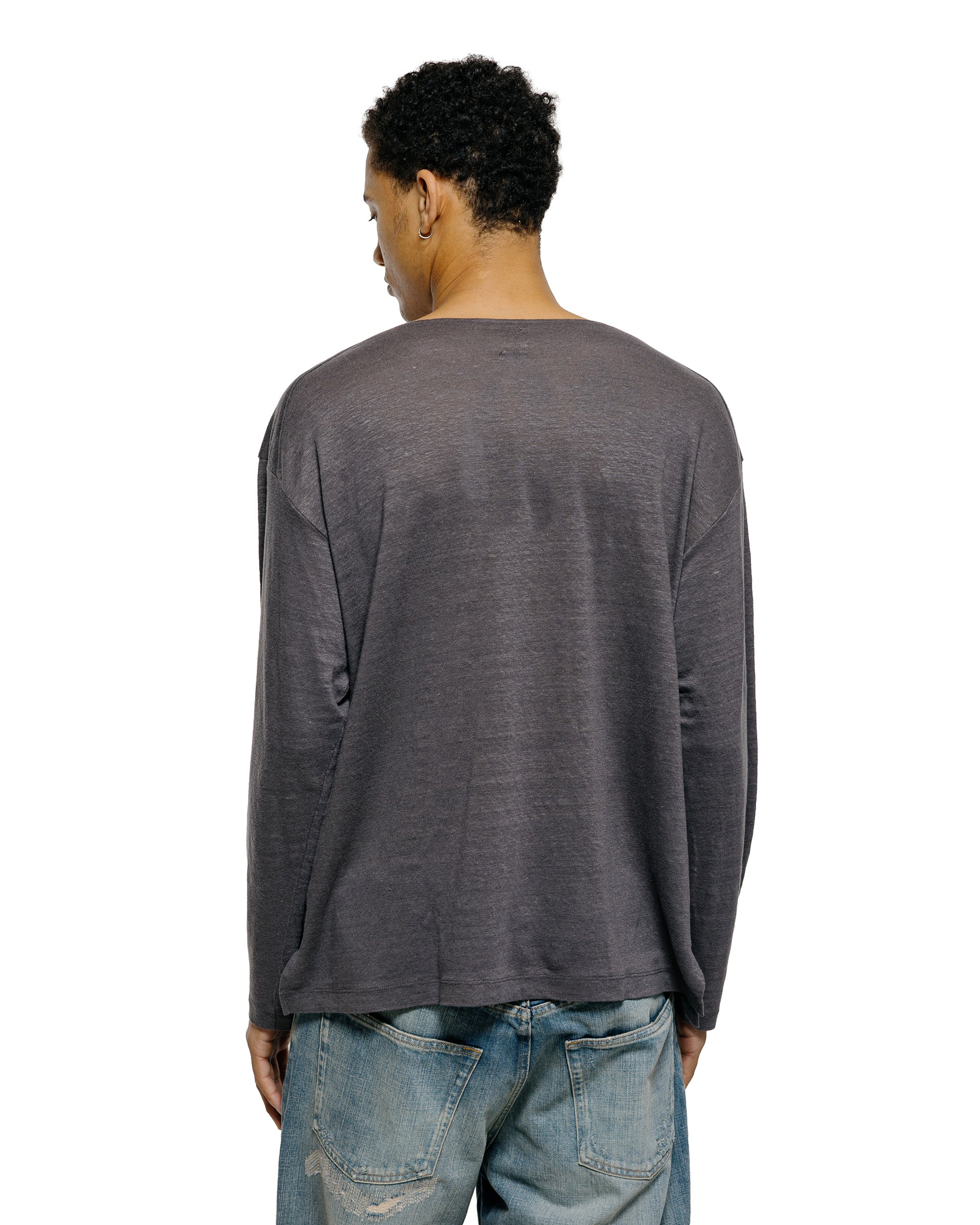 Batoner Normandy Linen Basque Shirt Gray - Image 3