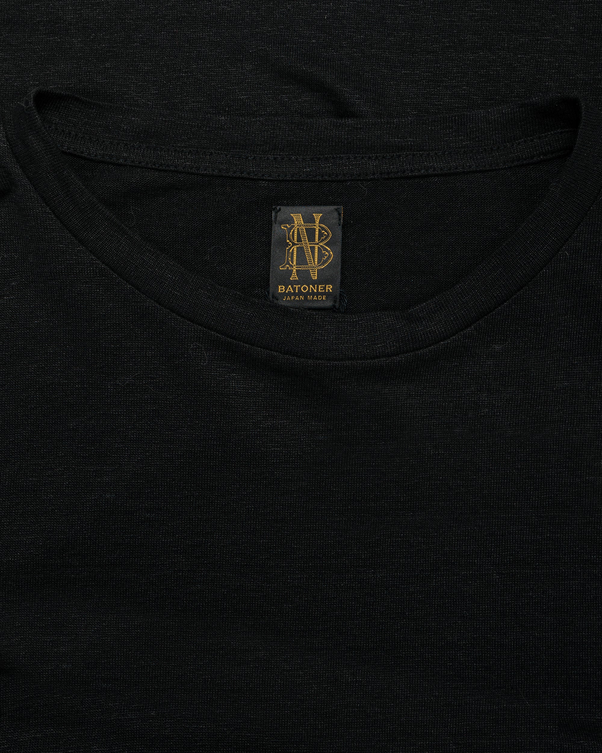 Batoner Normandy Linen T-Shirt Black - Image 5