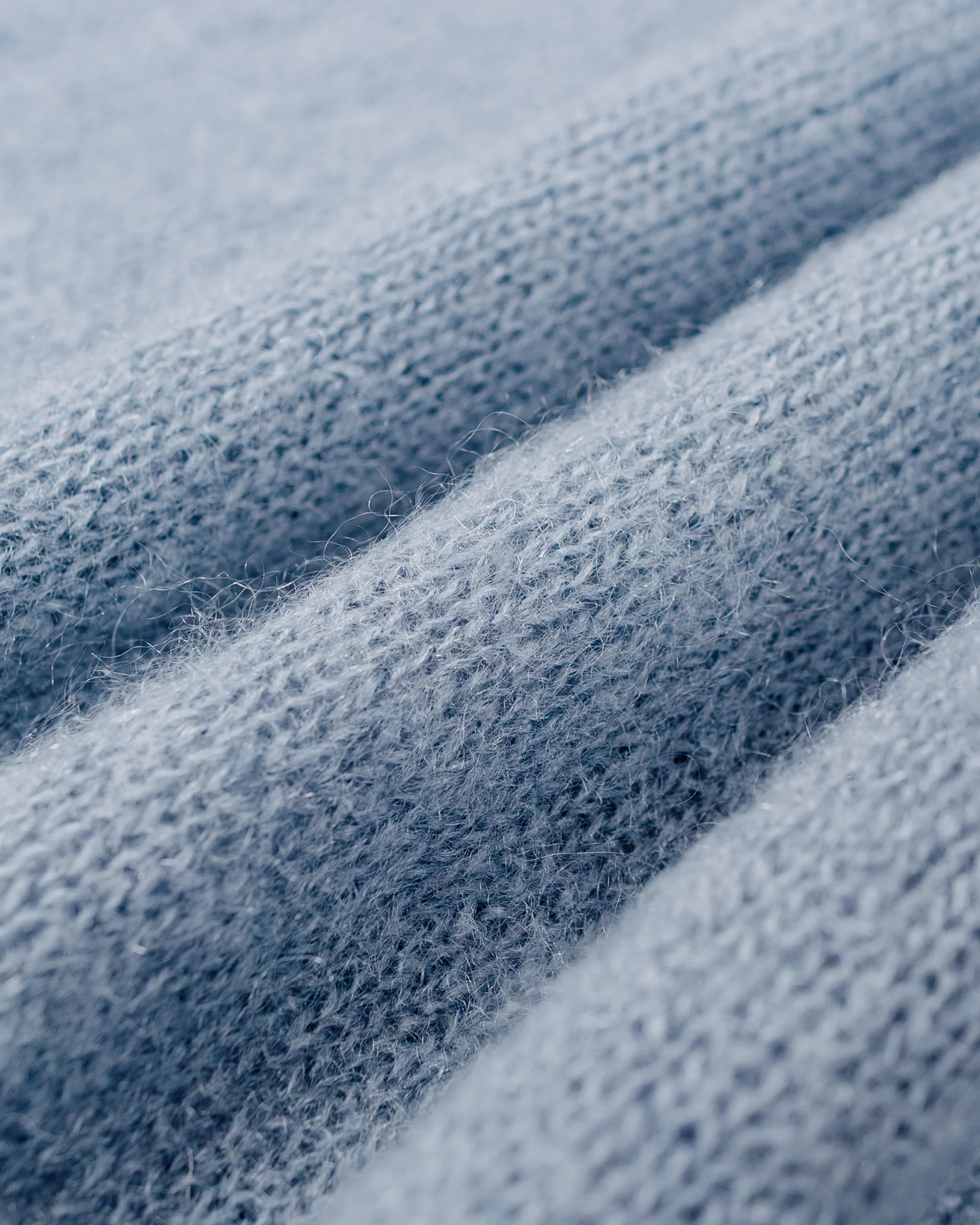 Batoner Pure Mohair Crew Neck Sax Gray - Image 6