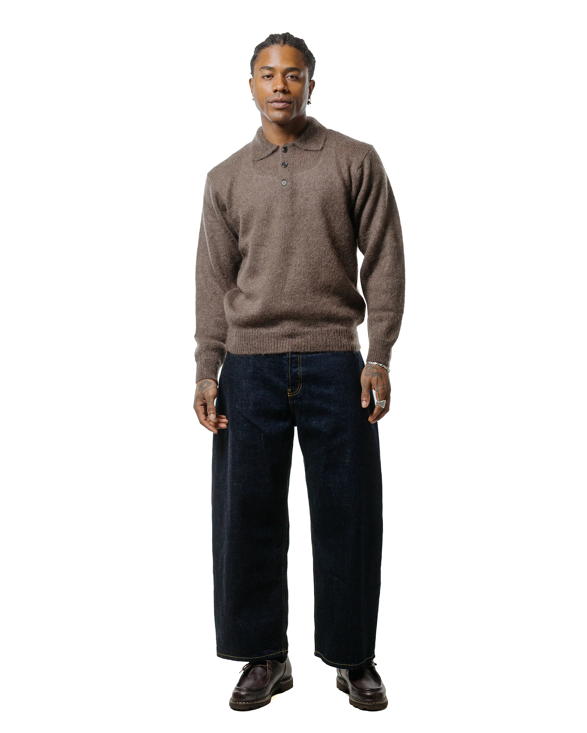 Batoner Pure Mohair Polo Olive - Image 4