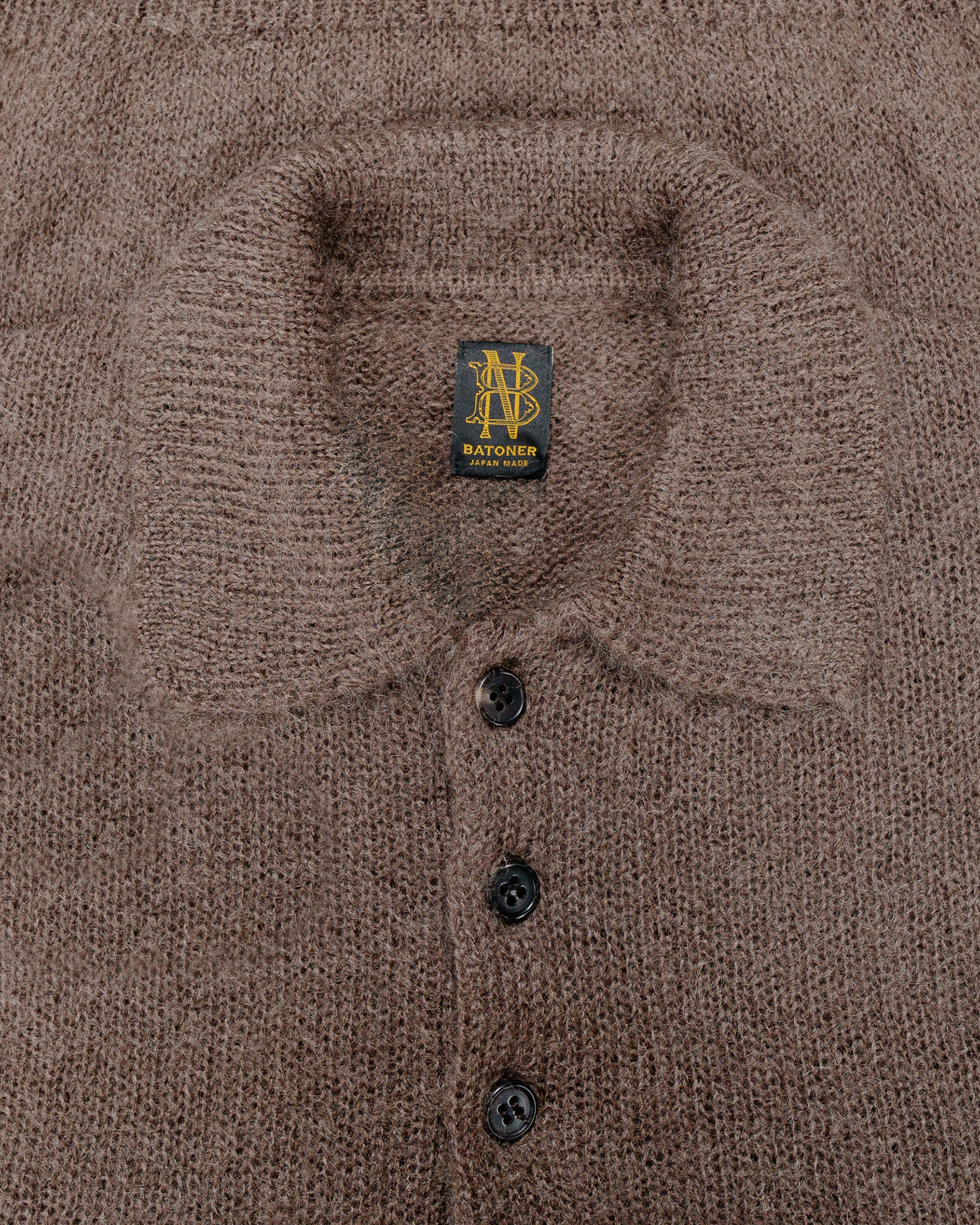 Batoner Pure Mohair Polo Olive - Image 5