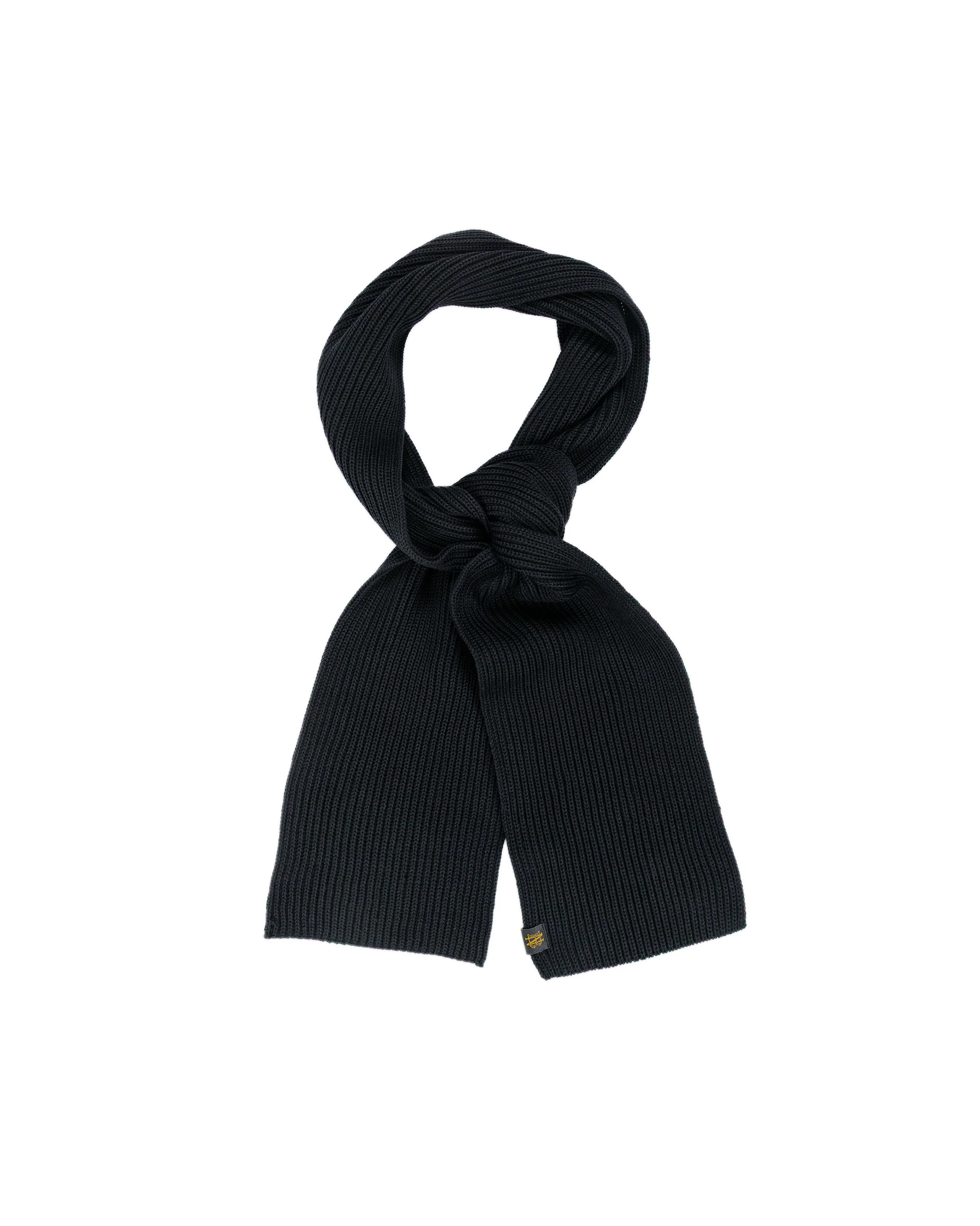 Batoner Solid Wool Rib Muffler Black