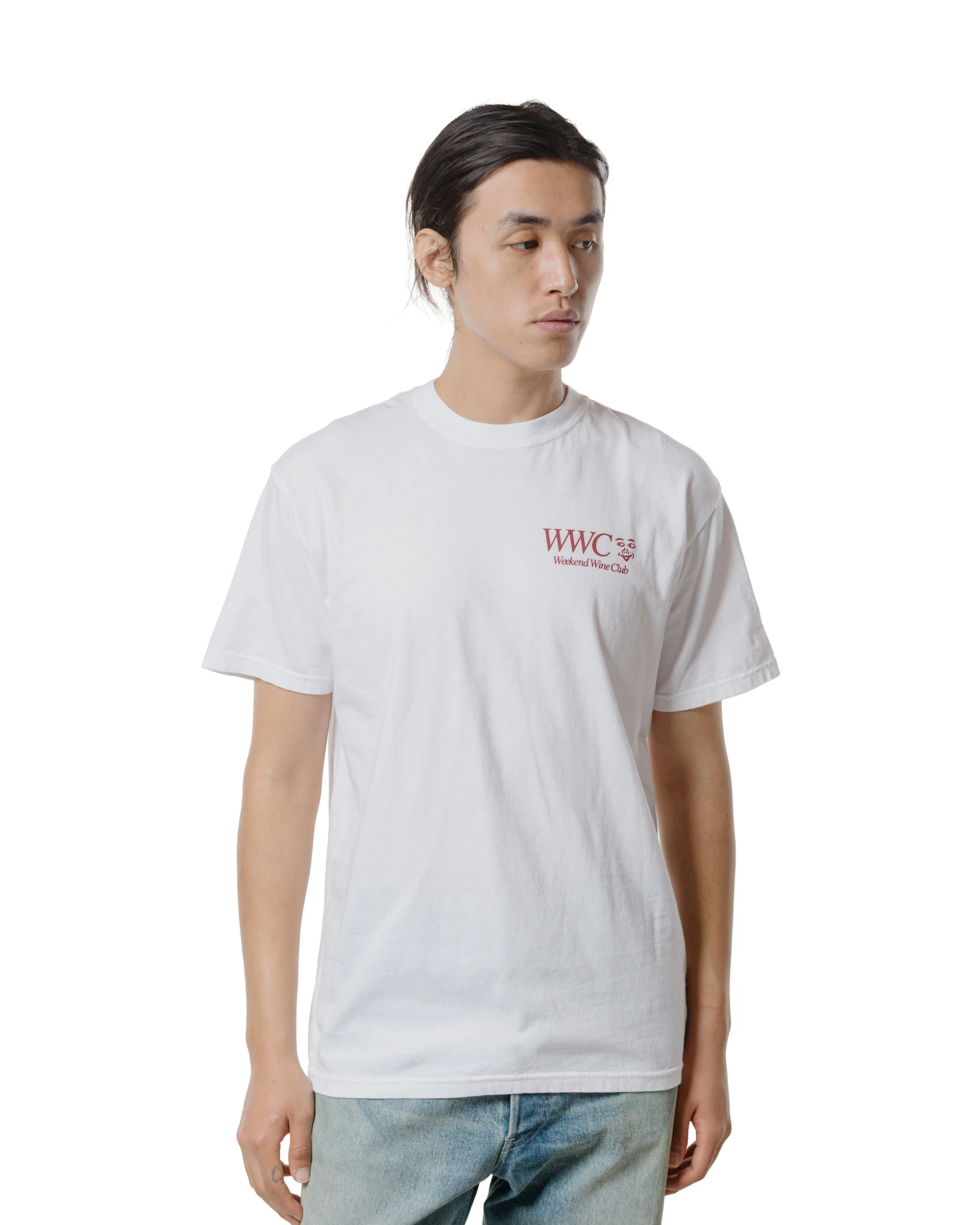 Beams Japan Hongama 'Weekend Wine Club' T-Shirt White - Image 2