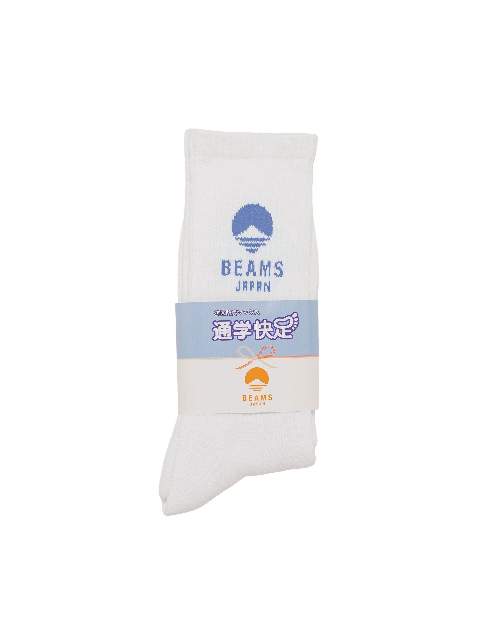 Beams Japan Logo Socks White/Blue