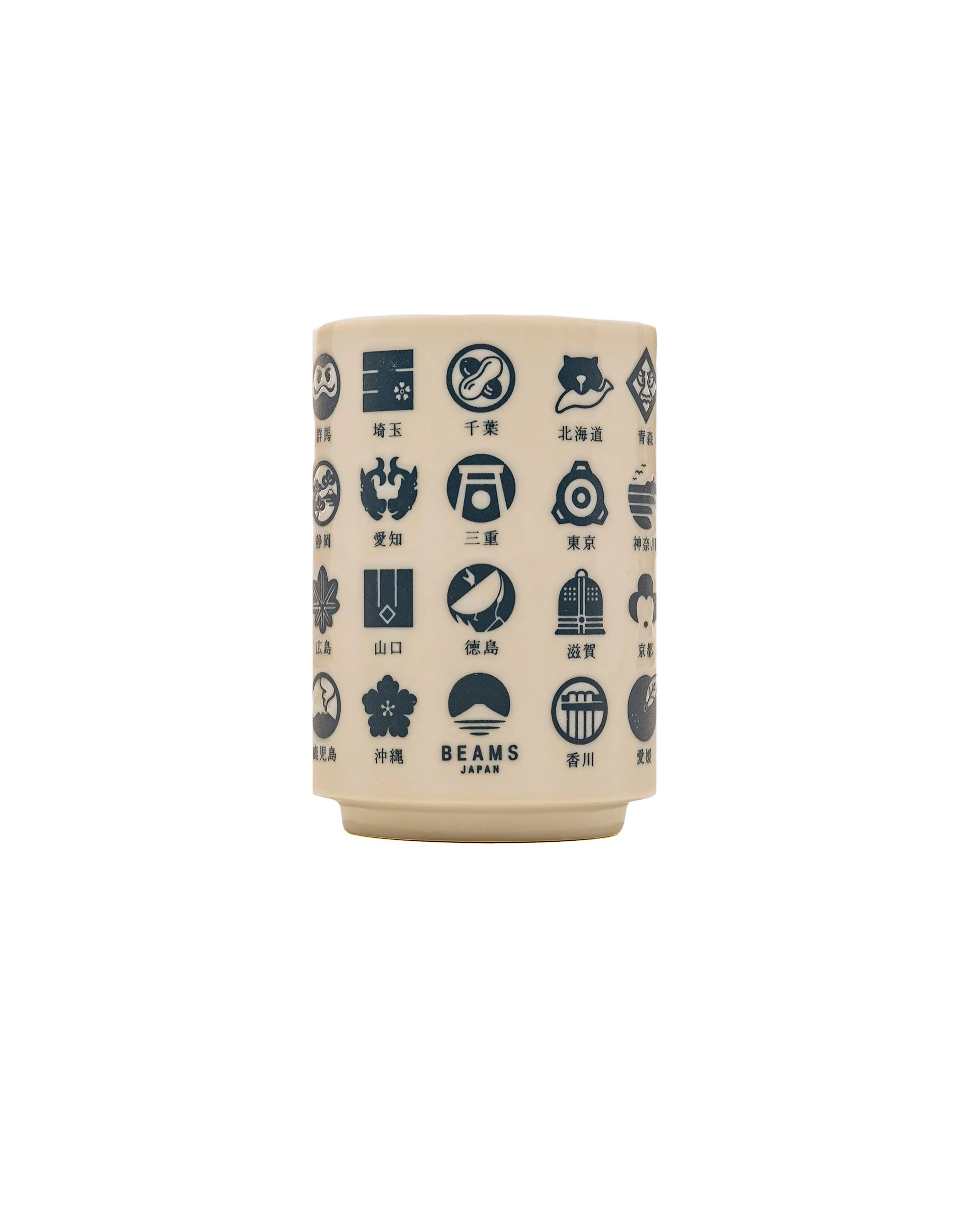 Beams Japan Sushi Teacup 'Todofuken' Indigo