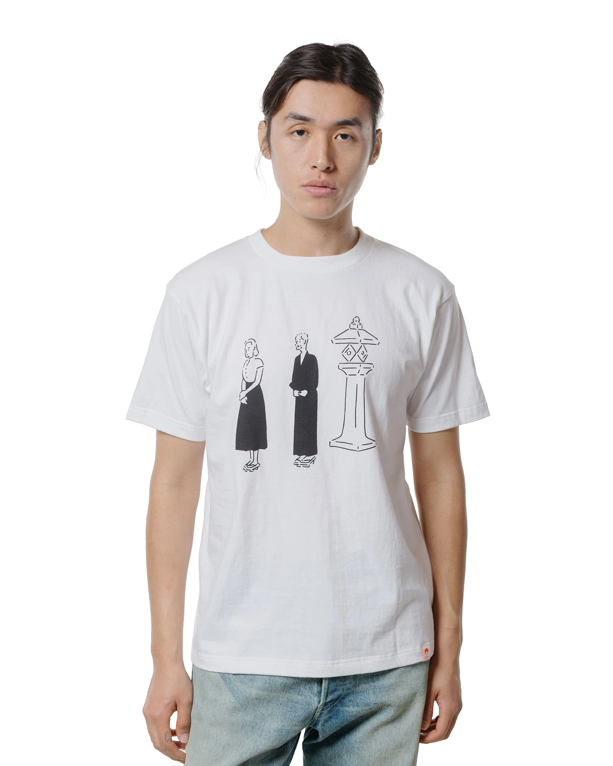 Beams Japan Yasujiro Ozu 'Tokyo Story' T-Shirt White - Image 2