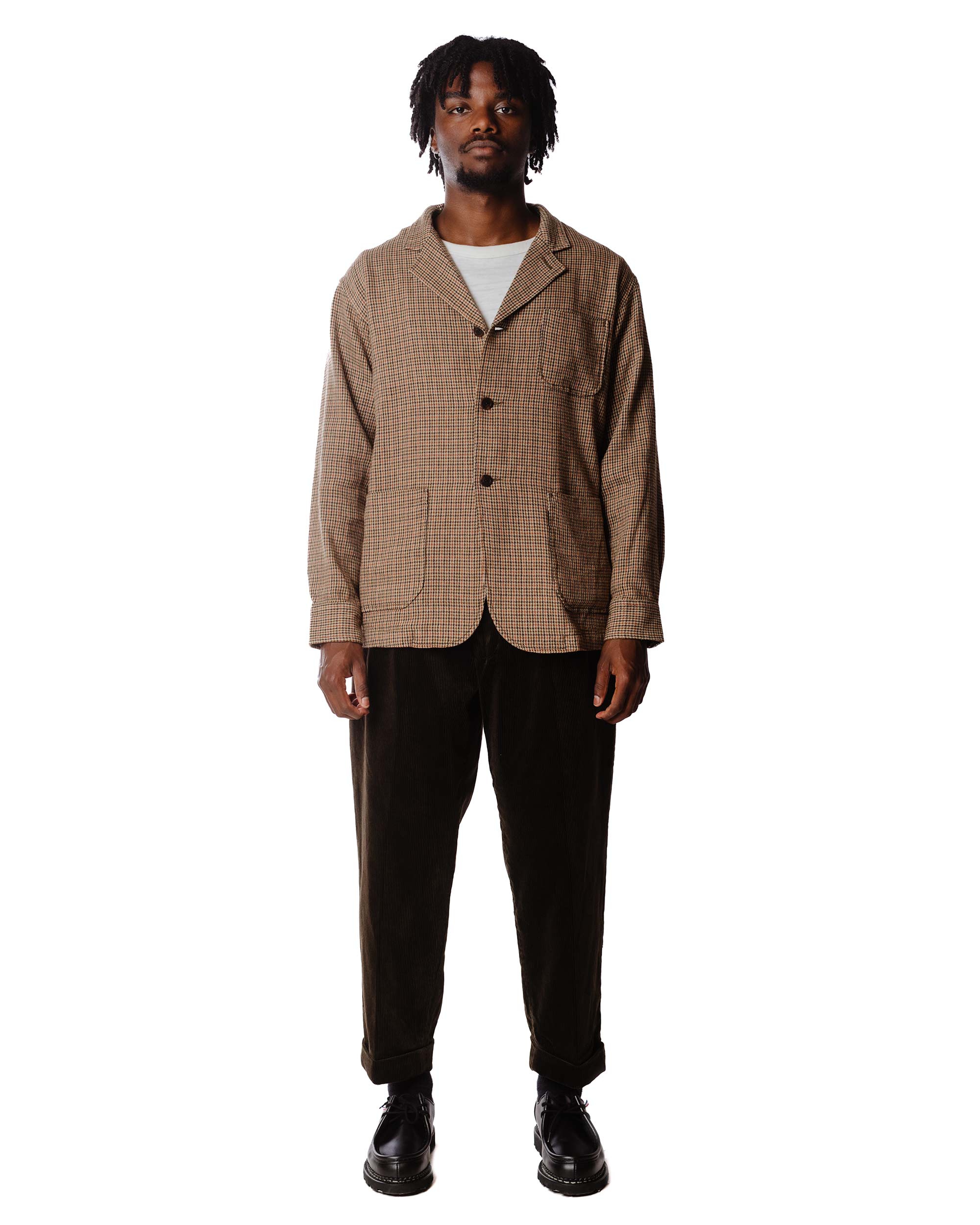 Beams Plus 2Pleats Corduroy Dark Brown - Image 3