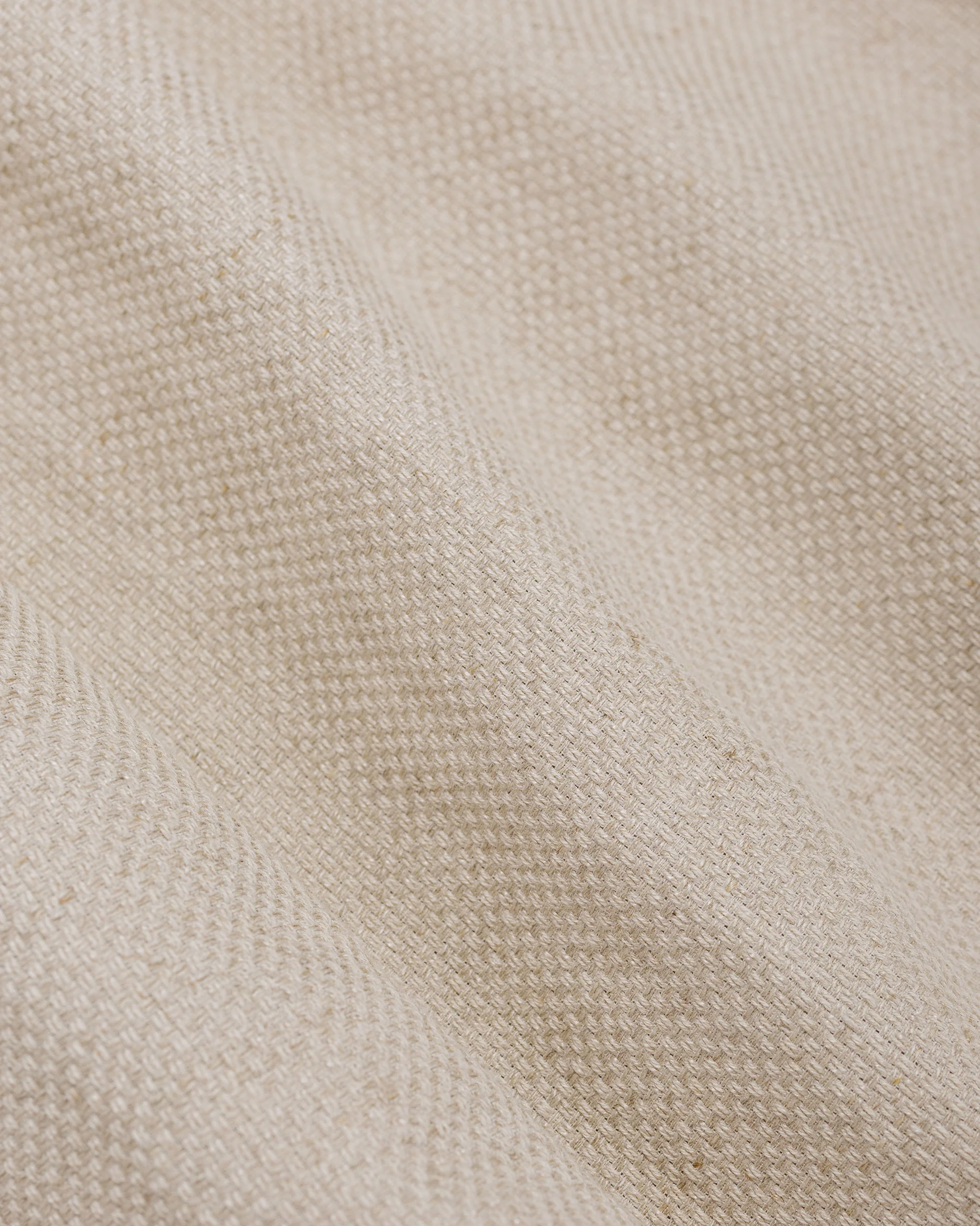 Beams Plus 2Pleats Relax Trousers Linen Cotton Off White - Image 6