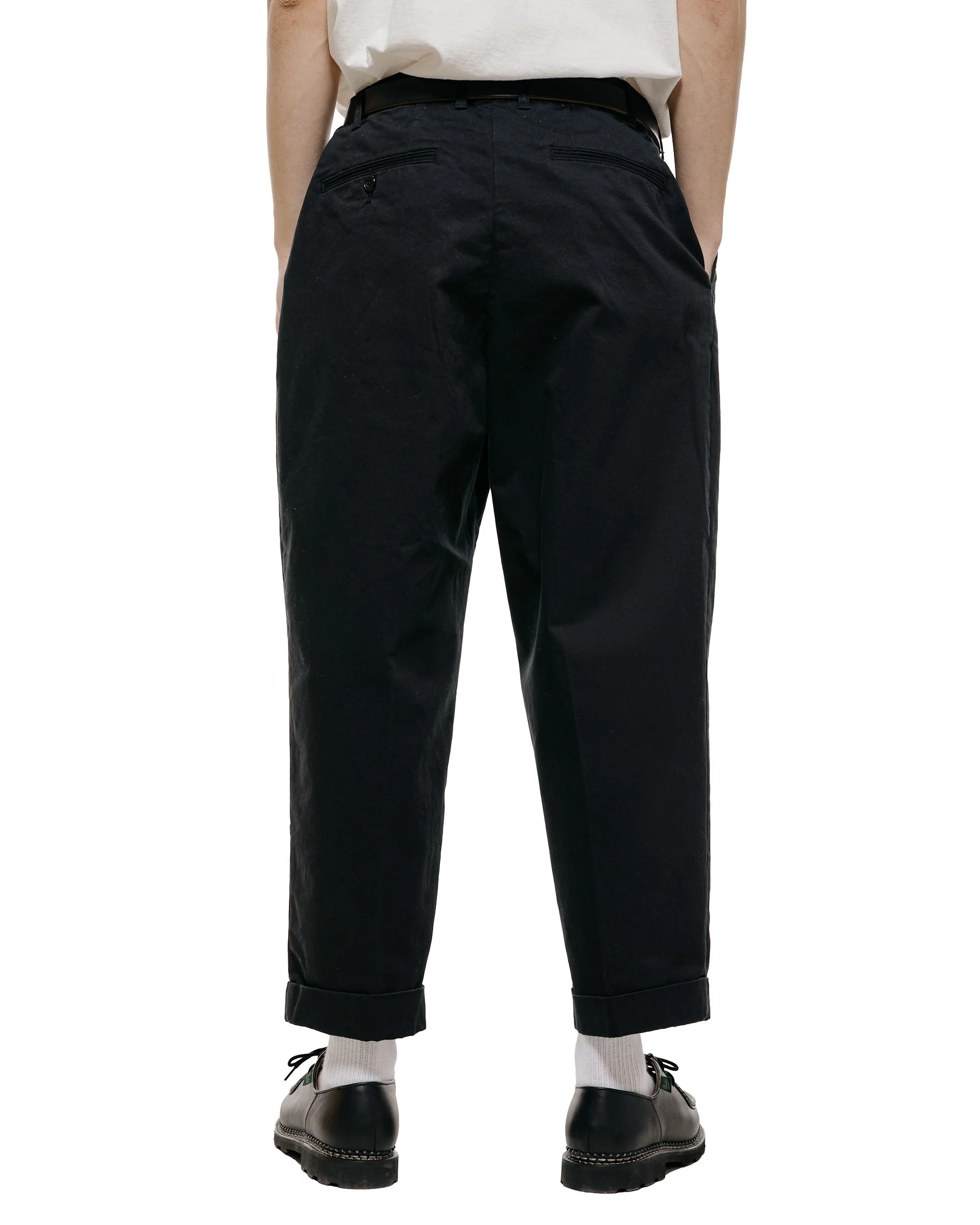 Beams Plus 2Pleats Twill Black - Image 3