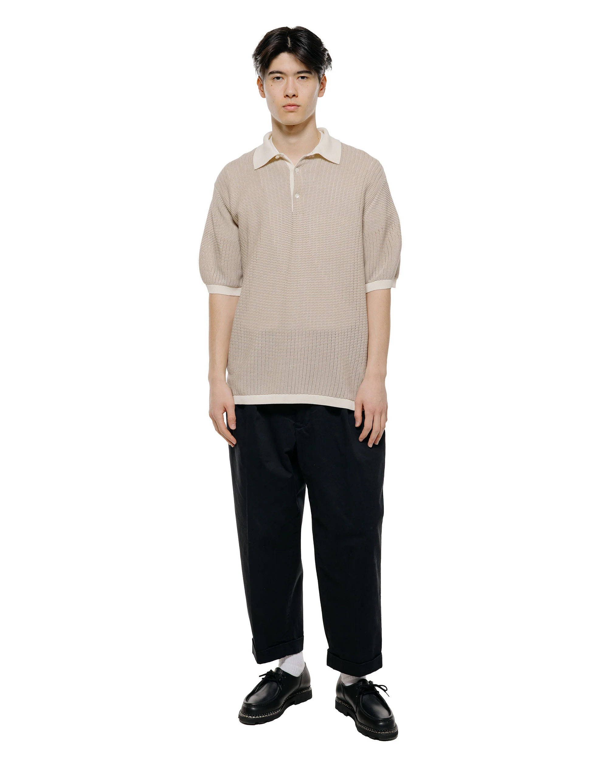 Beams Plus 2Pleats Twill Black - Image 4
