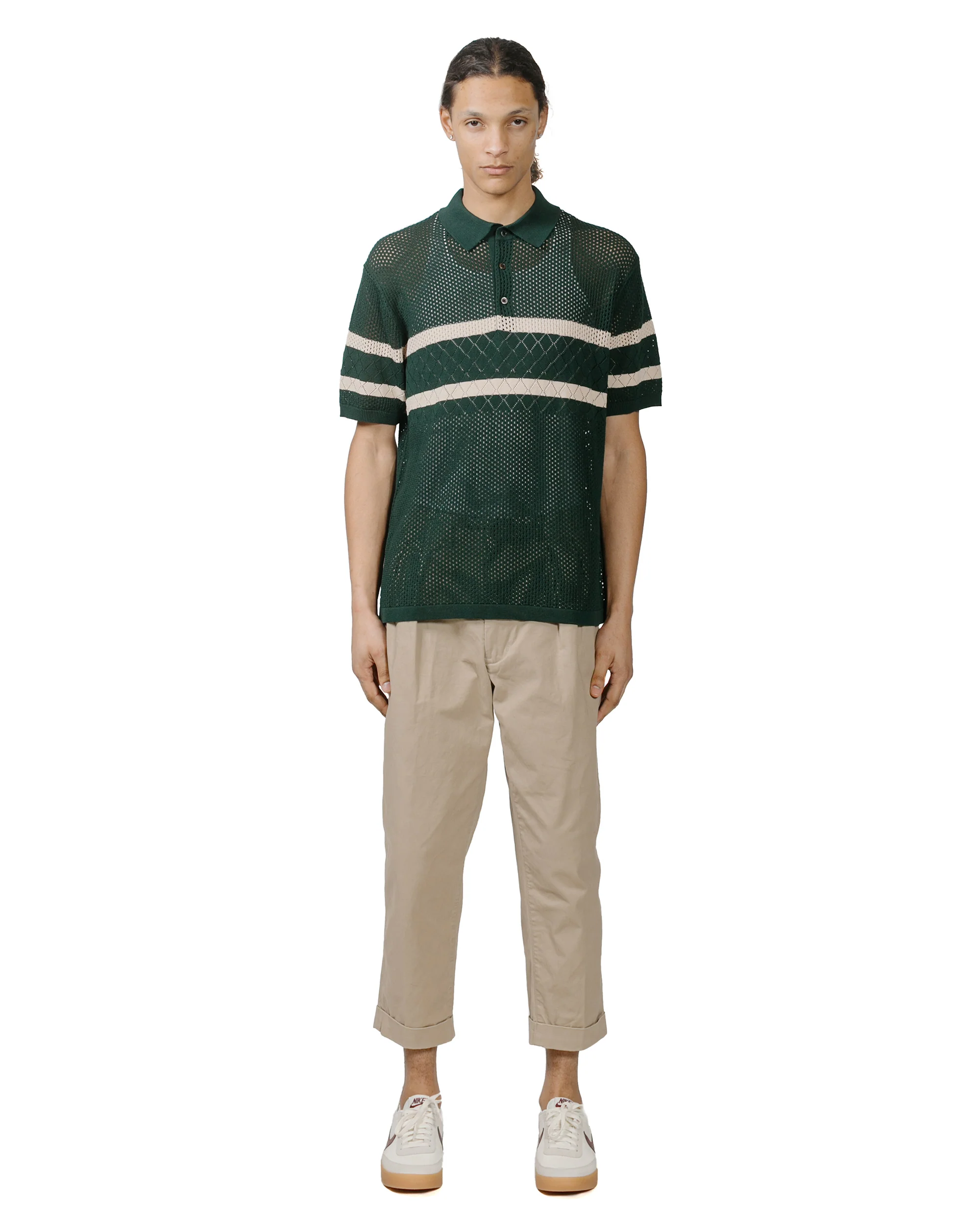 Beams Plus 2Pleats Twill Khaki - Image 4