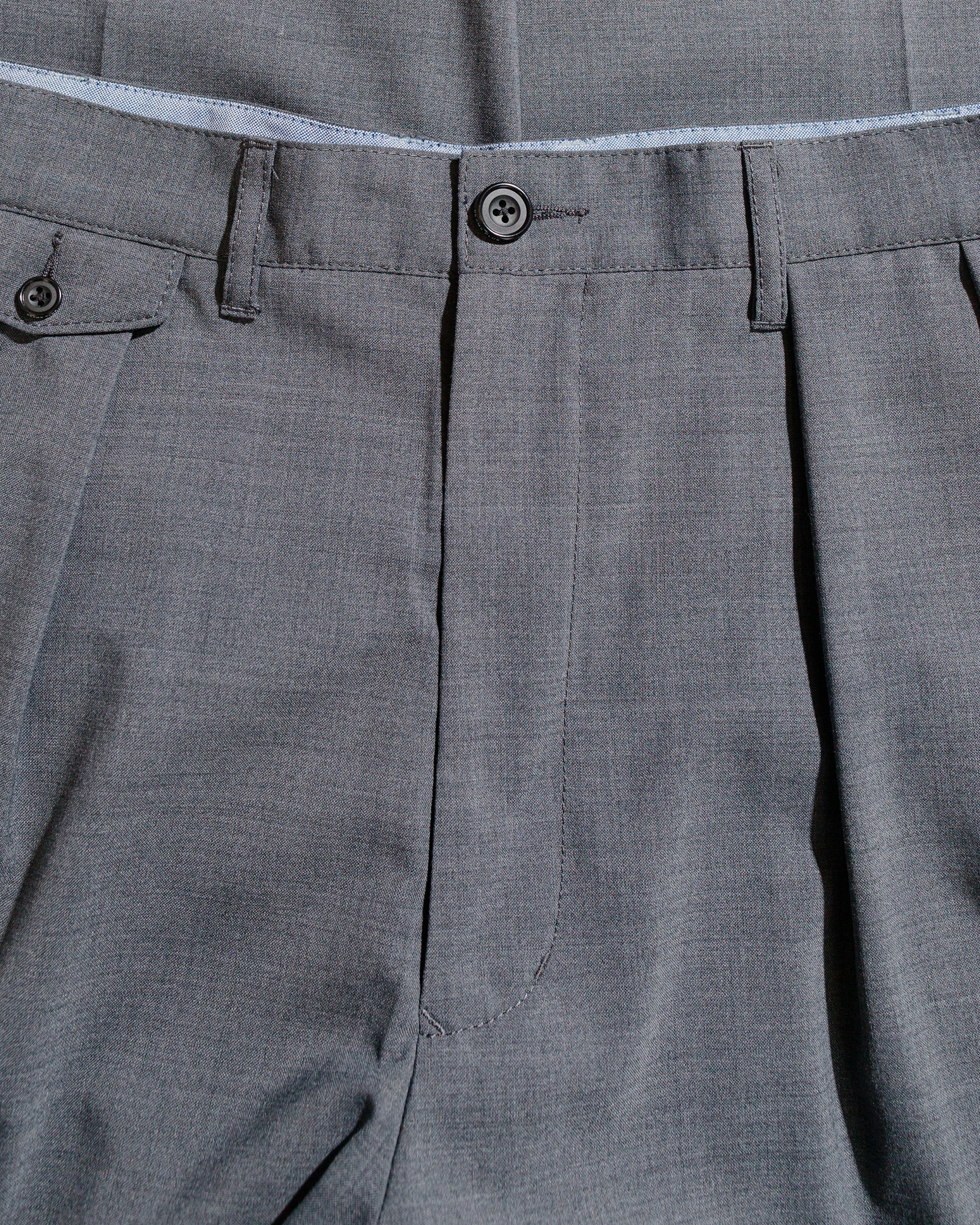 Beams Plus 2Pleats Wool Tropical Grey - Image 5