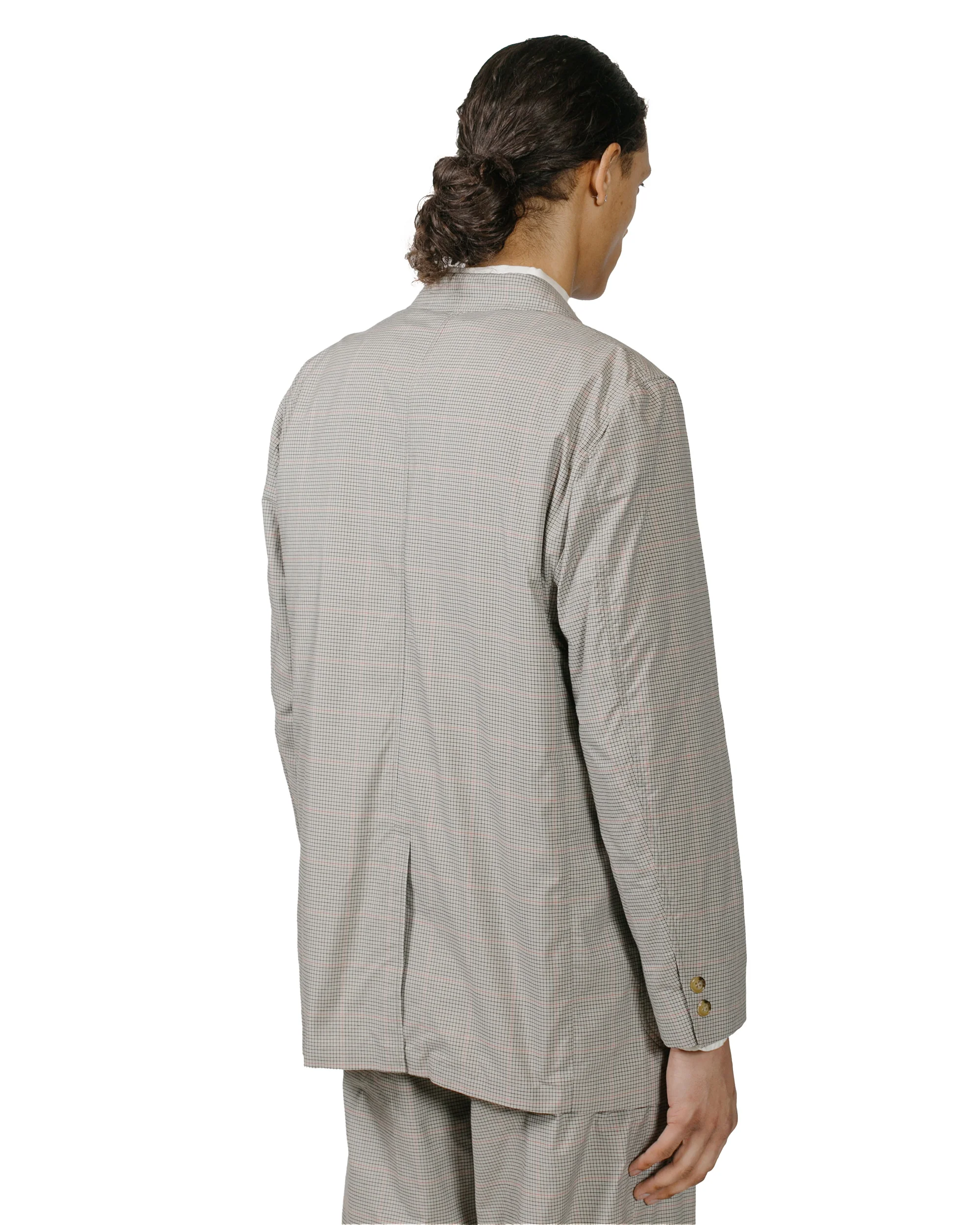 Beams Plus 3B Box-Fit Jacket TR Plaid Beige - Image 3