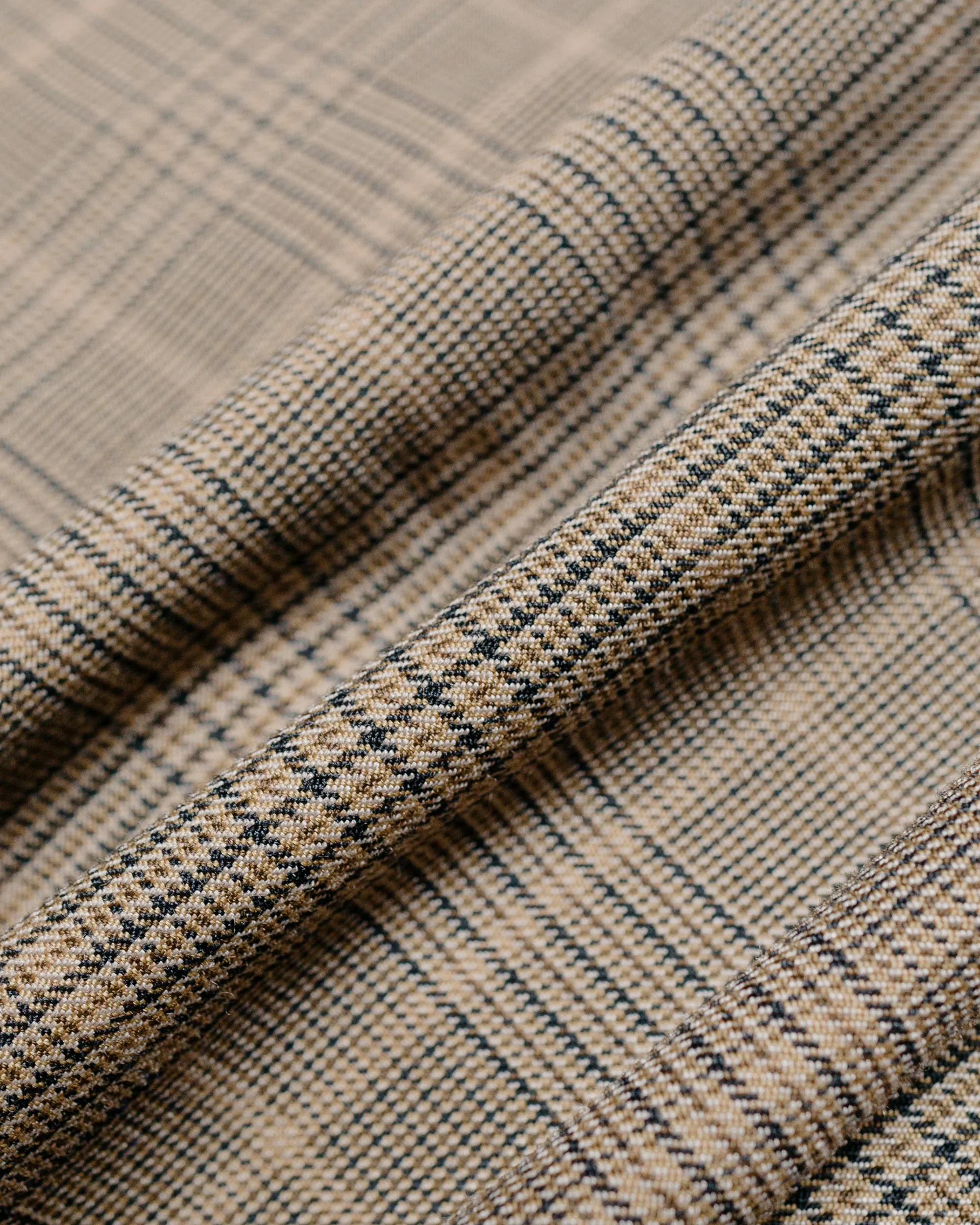 Beams Plus 4B Cuffs Jacket TW Plaid Light Brown - Image 5