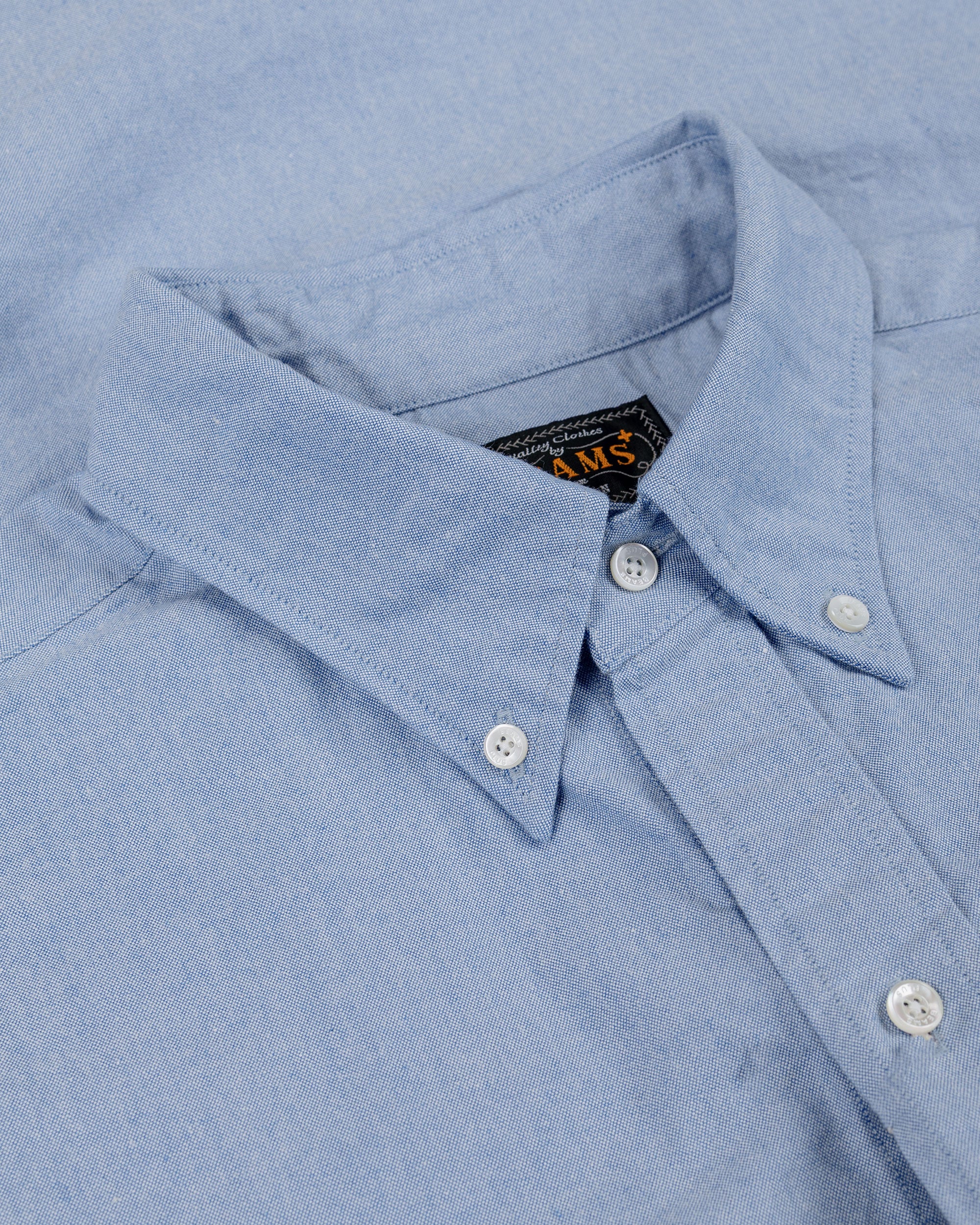 Beams Plus B.D. American Oxford Classic Fit Blue - Image 5