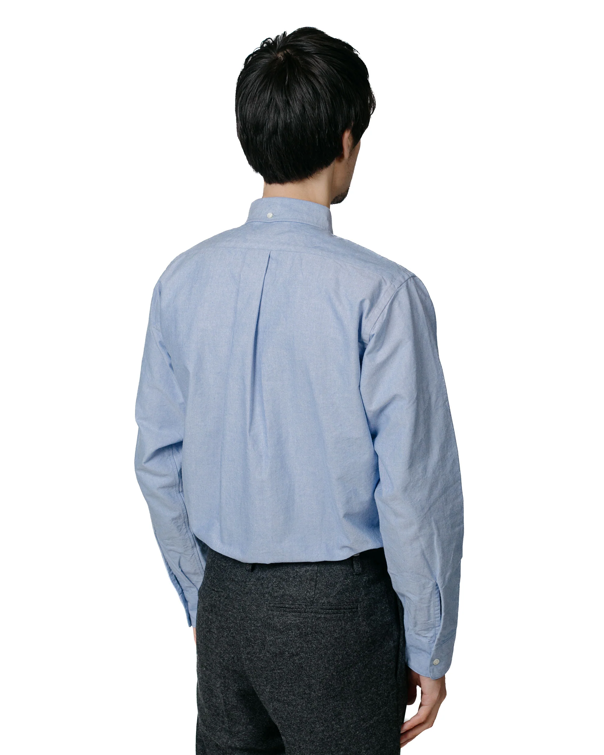 Beams Plus B.D. Classic Fit American Oxford Blue - Image 3