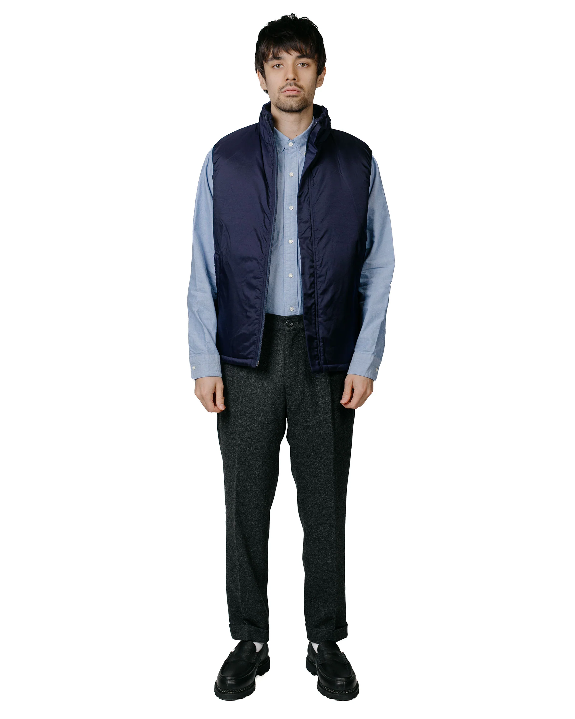 Beams Plus B.D. Classic Fit American Oxford Blue - Image 4