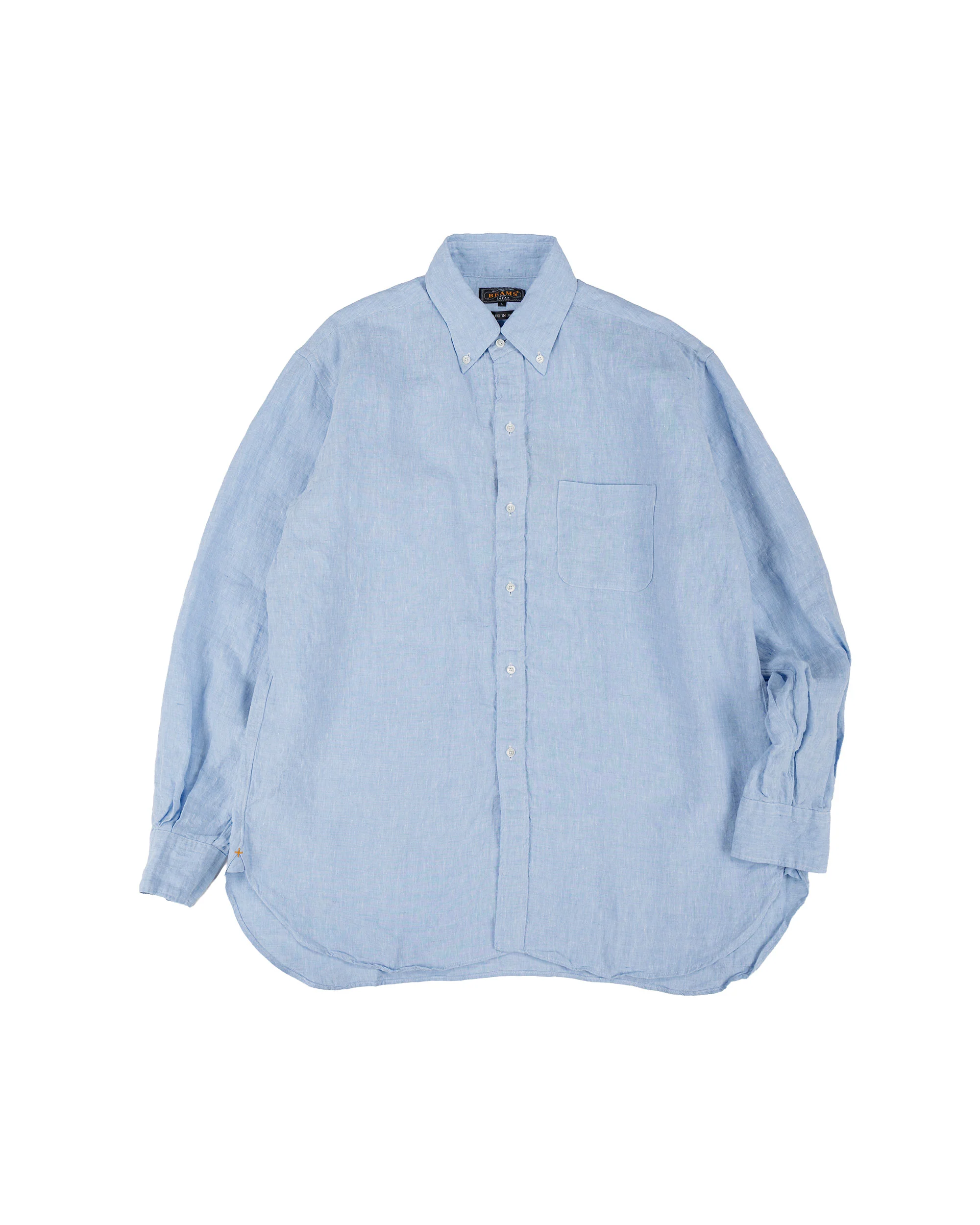 Beams Plus B.D. Classic Fit Linen Chambray Blue