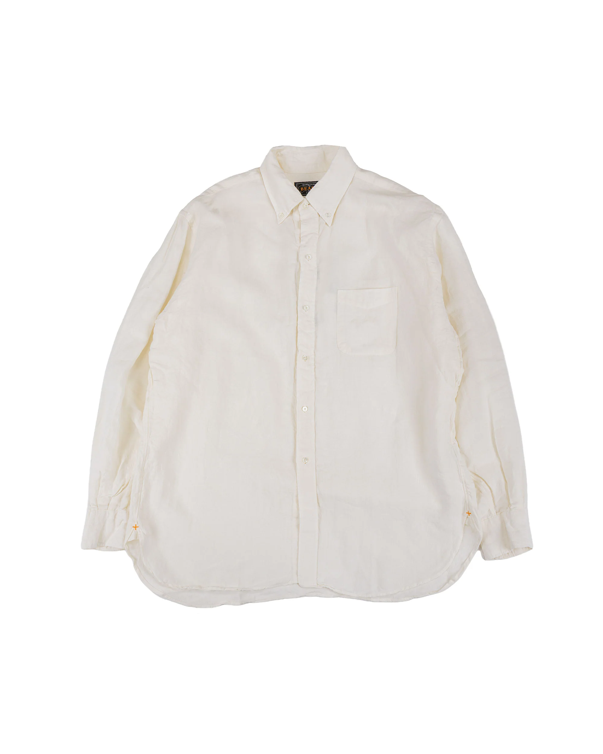Beams Plus B.D. Classic Fit Linen Chambray White