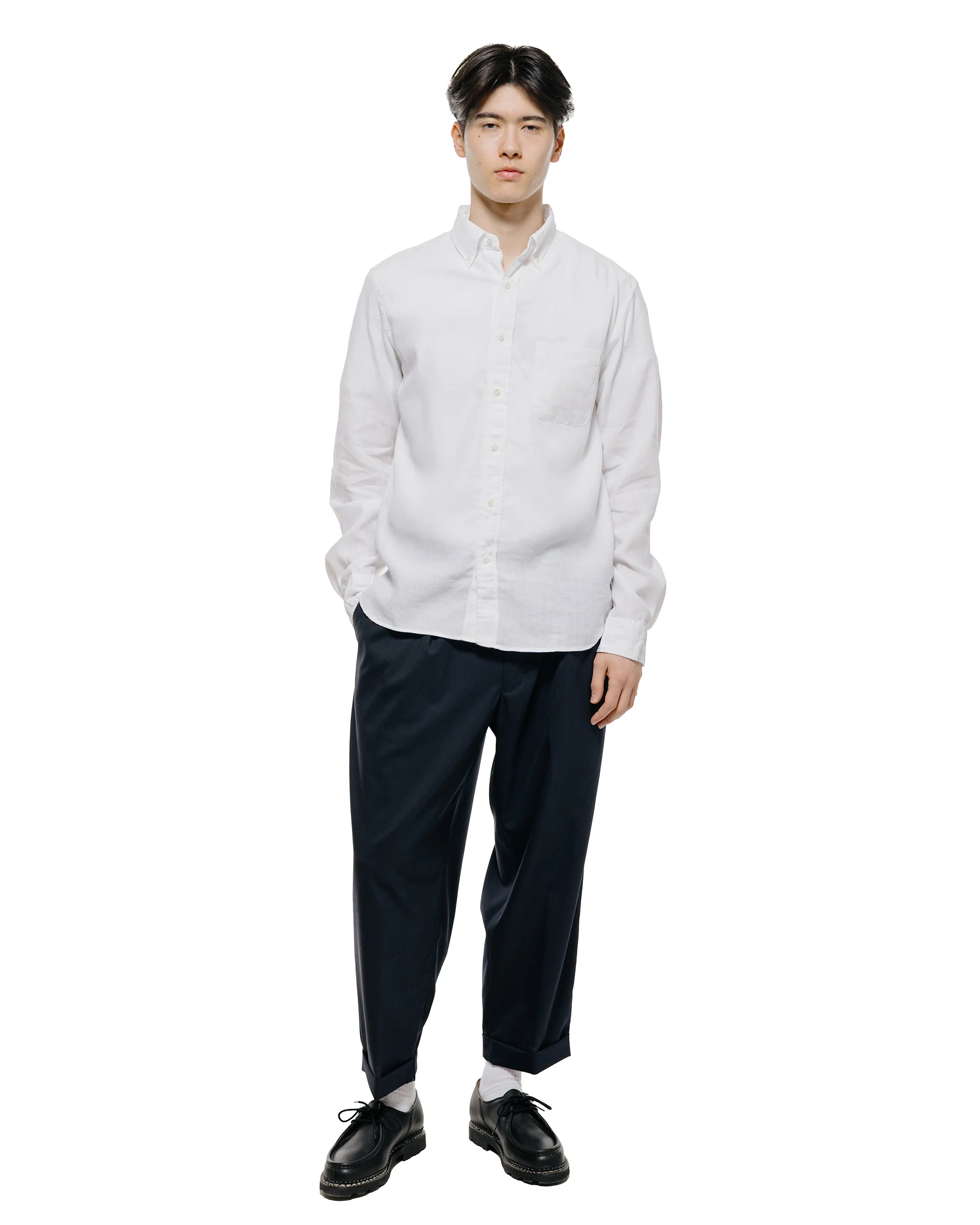 Beams Plus B.D. COOLMAX® Linen White - Image 4