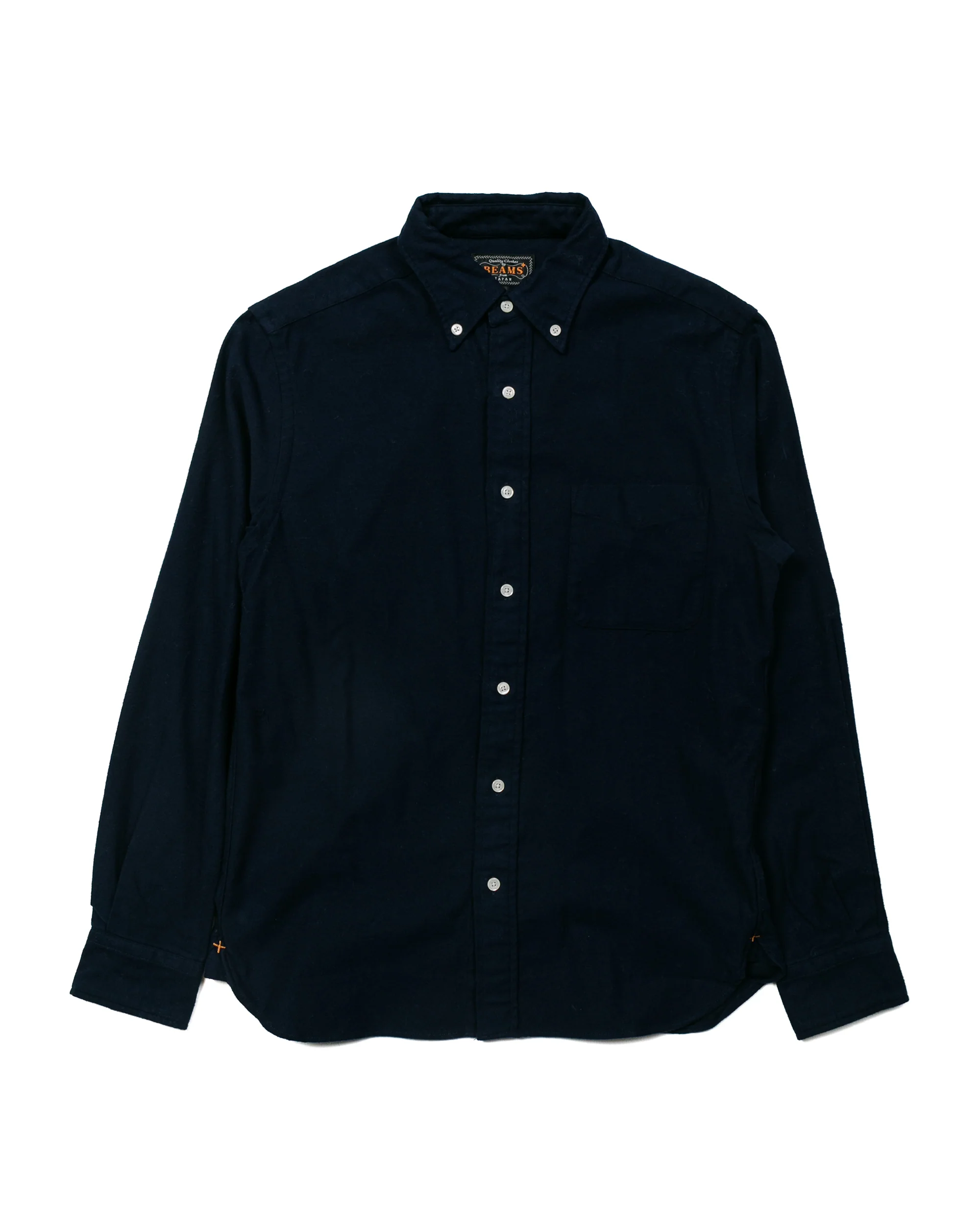 Beams Plus B.D. Flannel Solid Navy