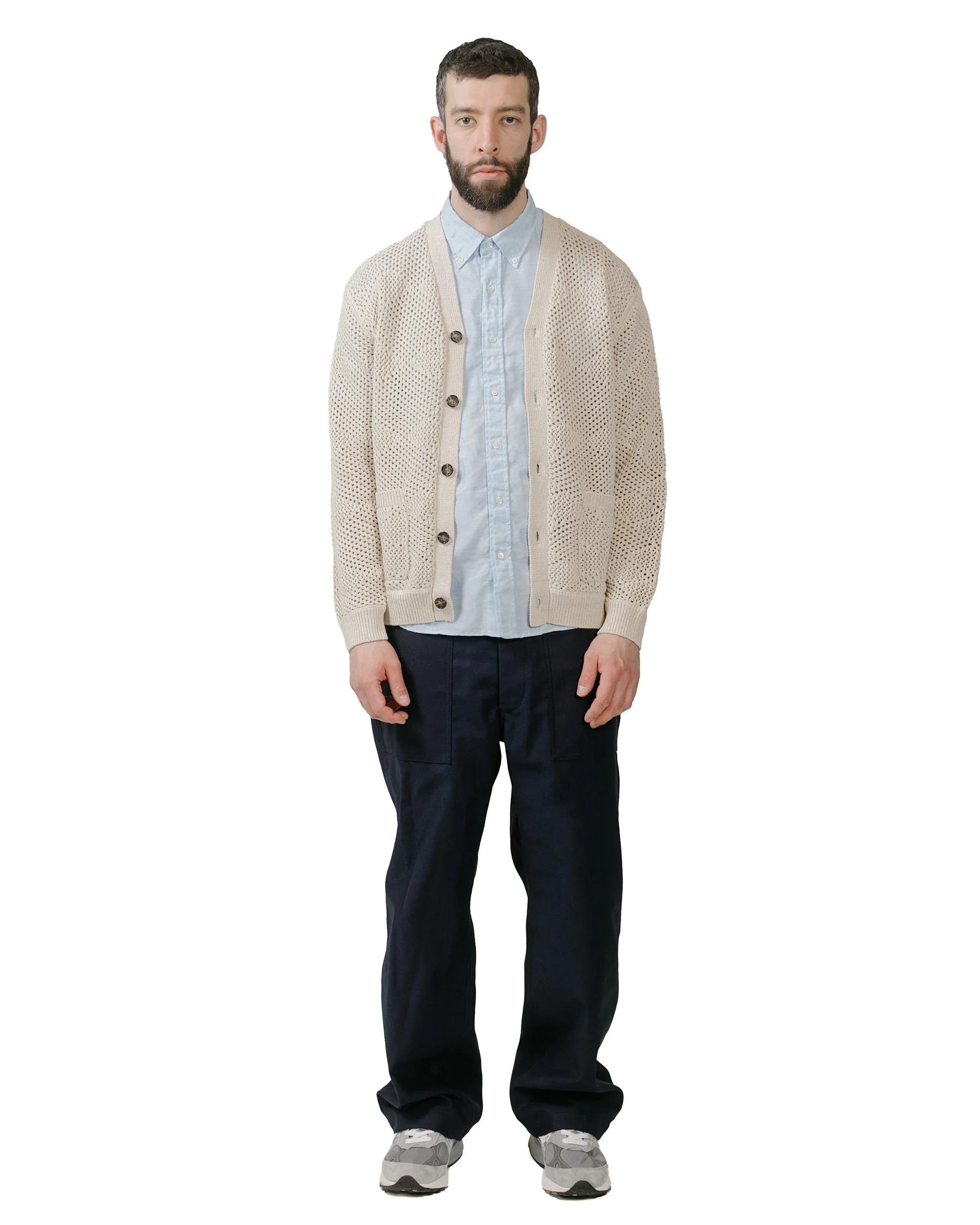 Beams Plus B.D. Short Sleeve COOLMAX® Linen Sax - Image 4