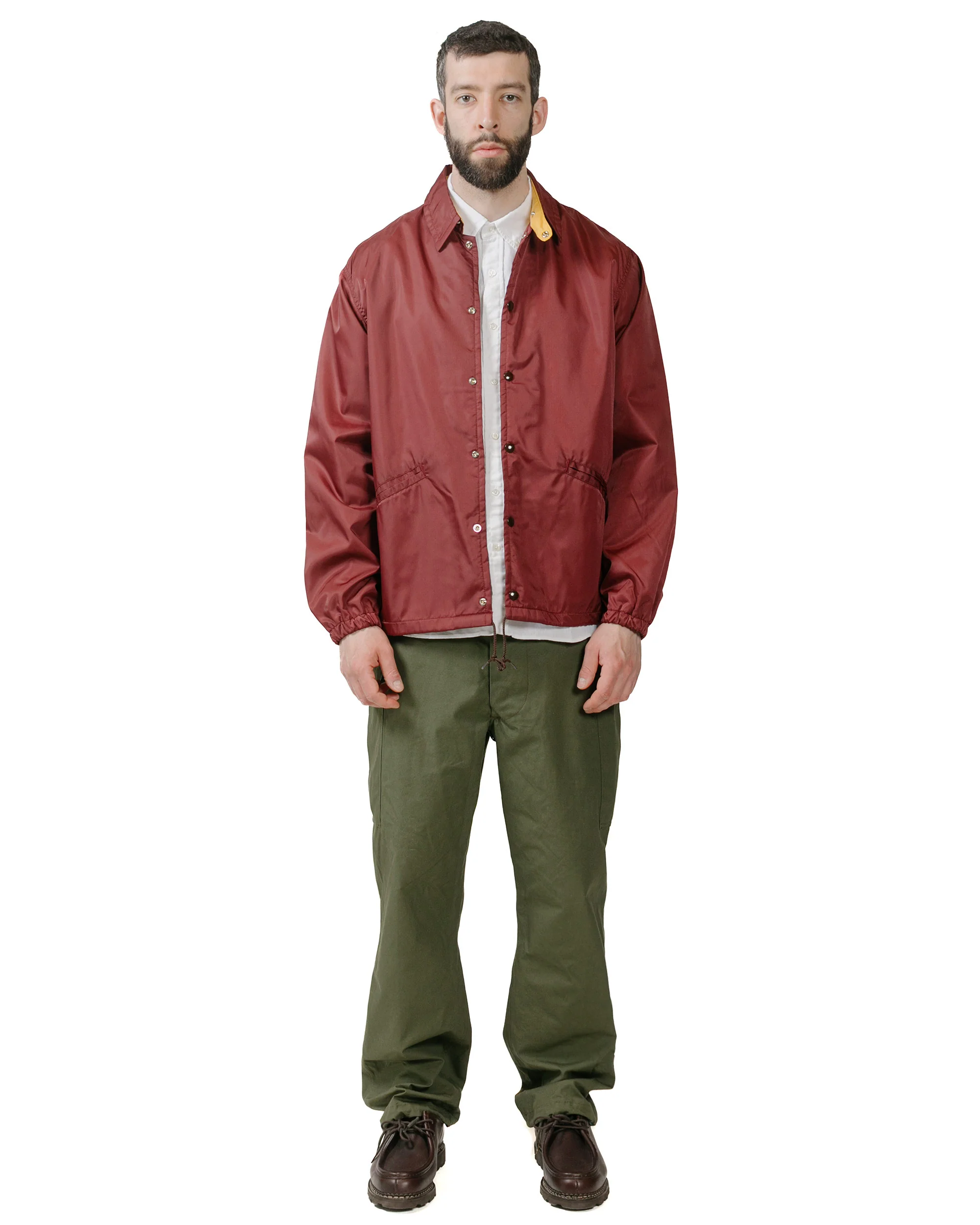 Beams Plus B.D. Short Sleeve COOLMAX® Linen White - Image 4