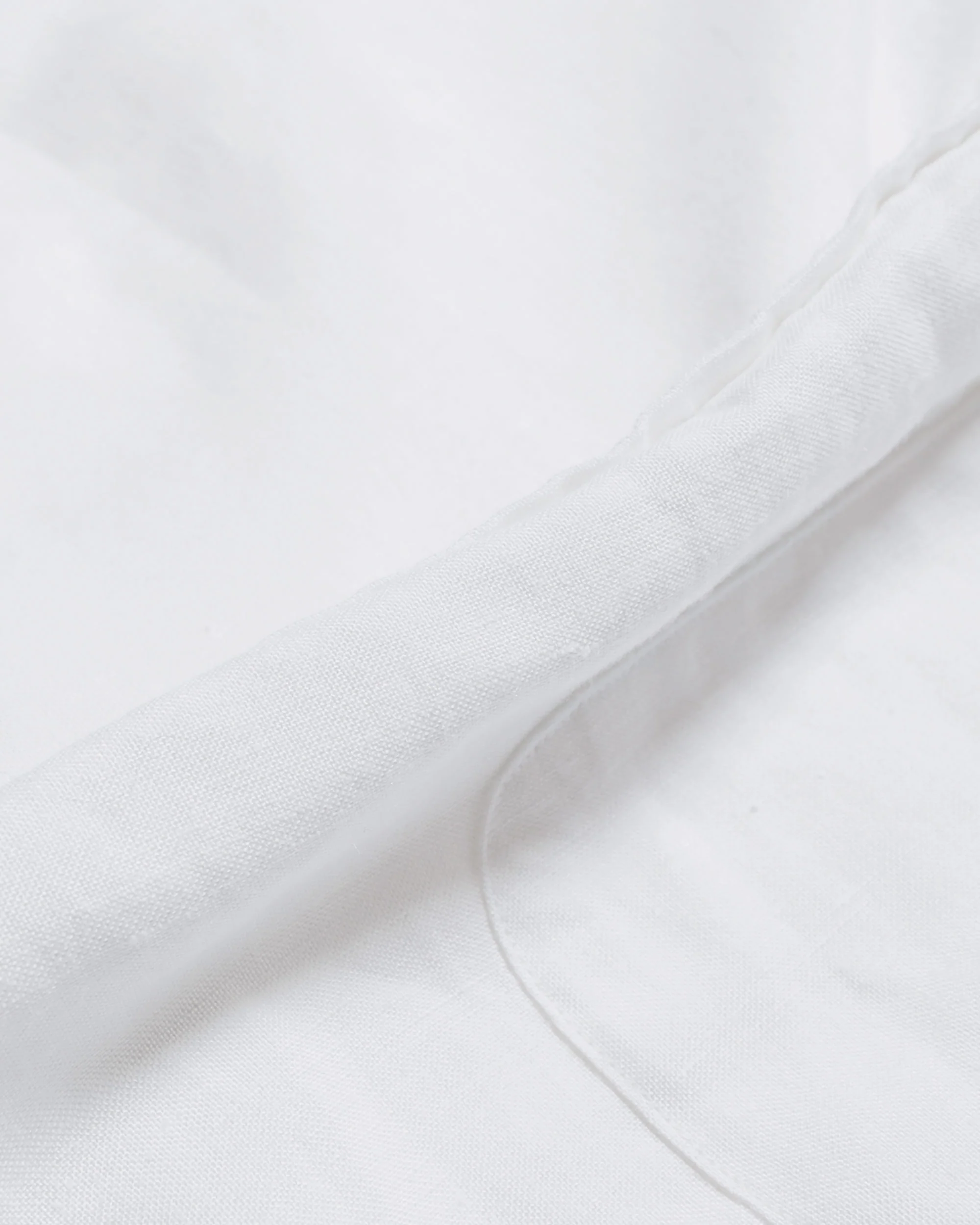 Beams Plus B.D. Short Sleeve COOLMAX® Linen White - Image 5