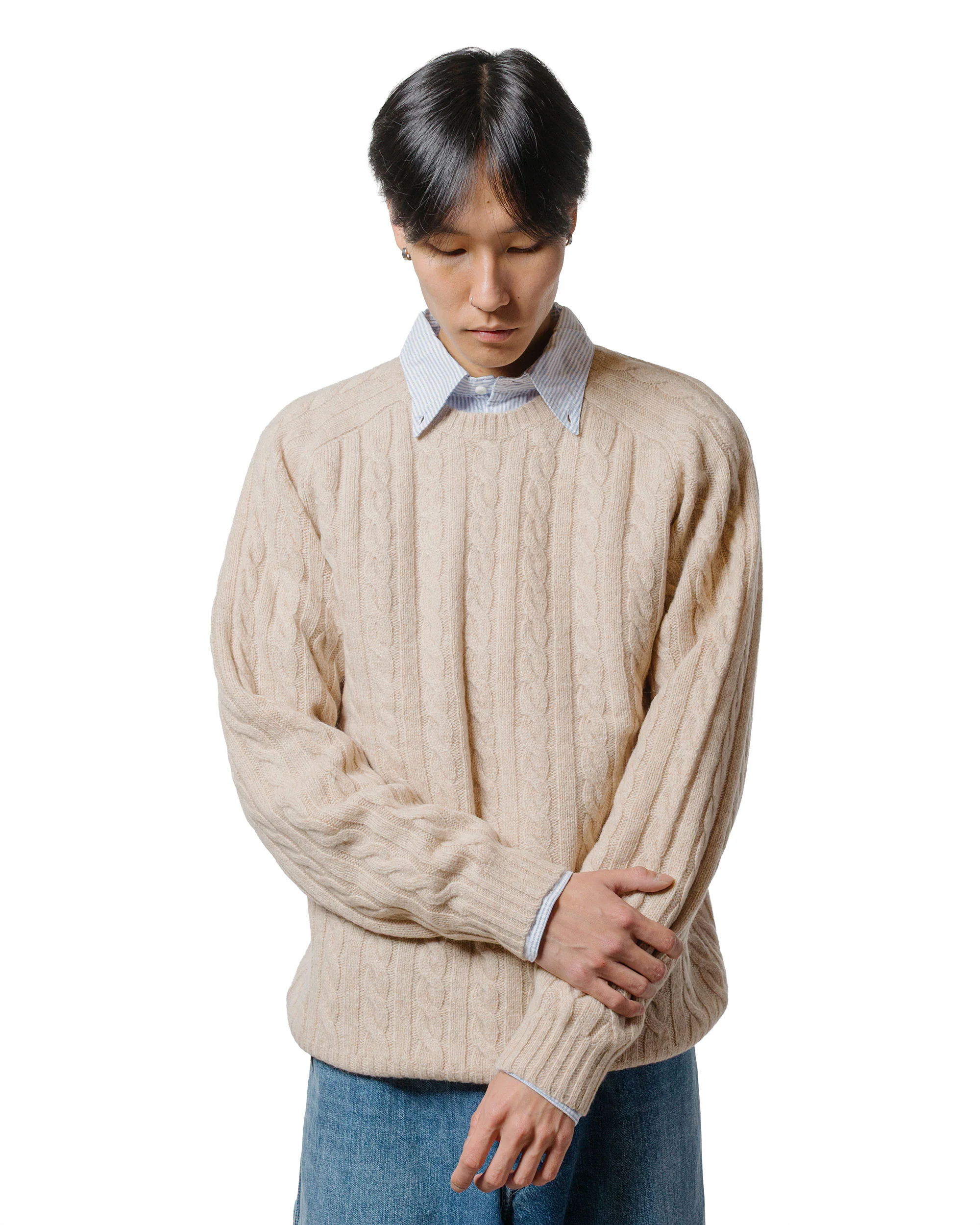 Beams Plus Cable Crew 5G Beige - Image 2