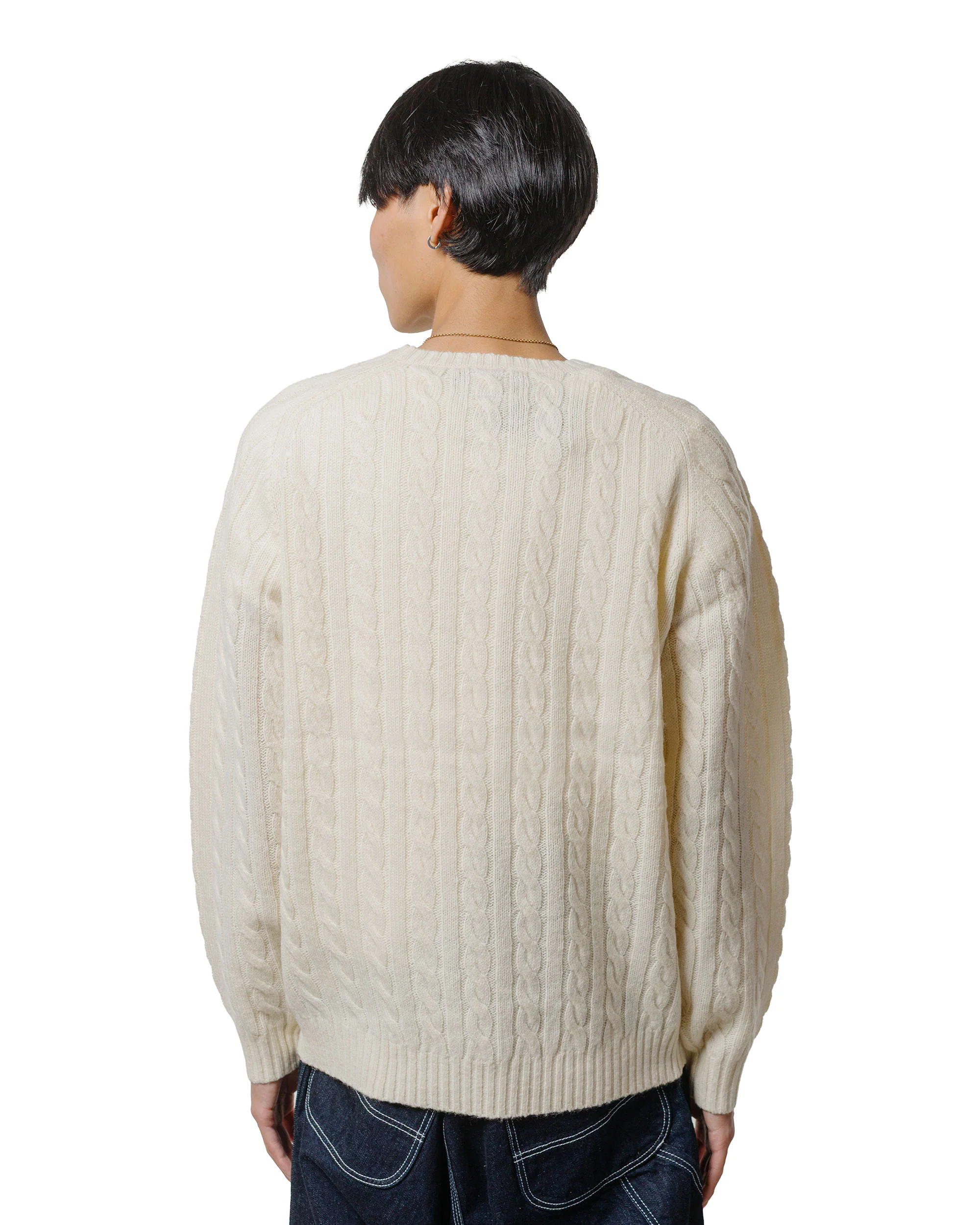 Beams Plus Cable Crew 5G Off White - Image 3