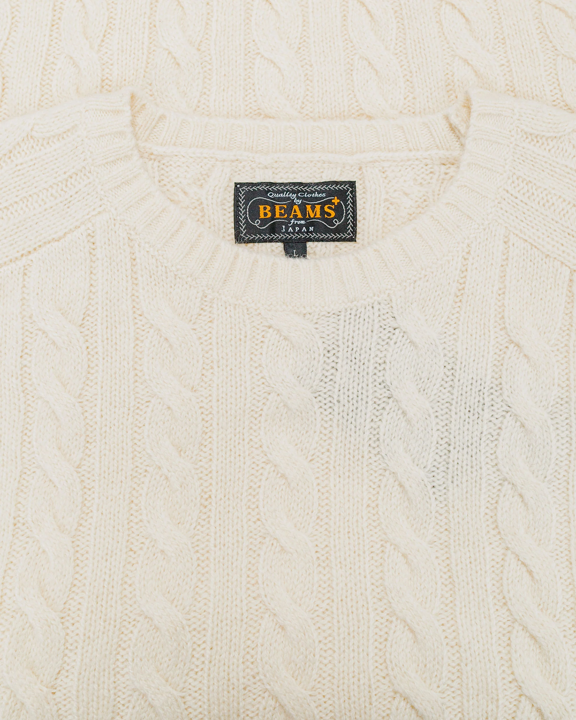 Beams Plus Cable Crew 5G Off White - Image 5