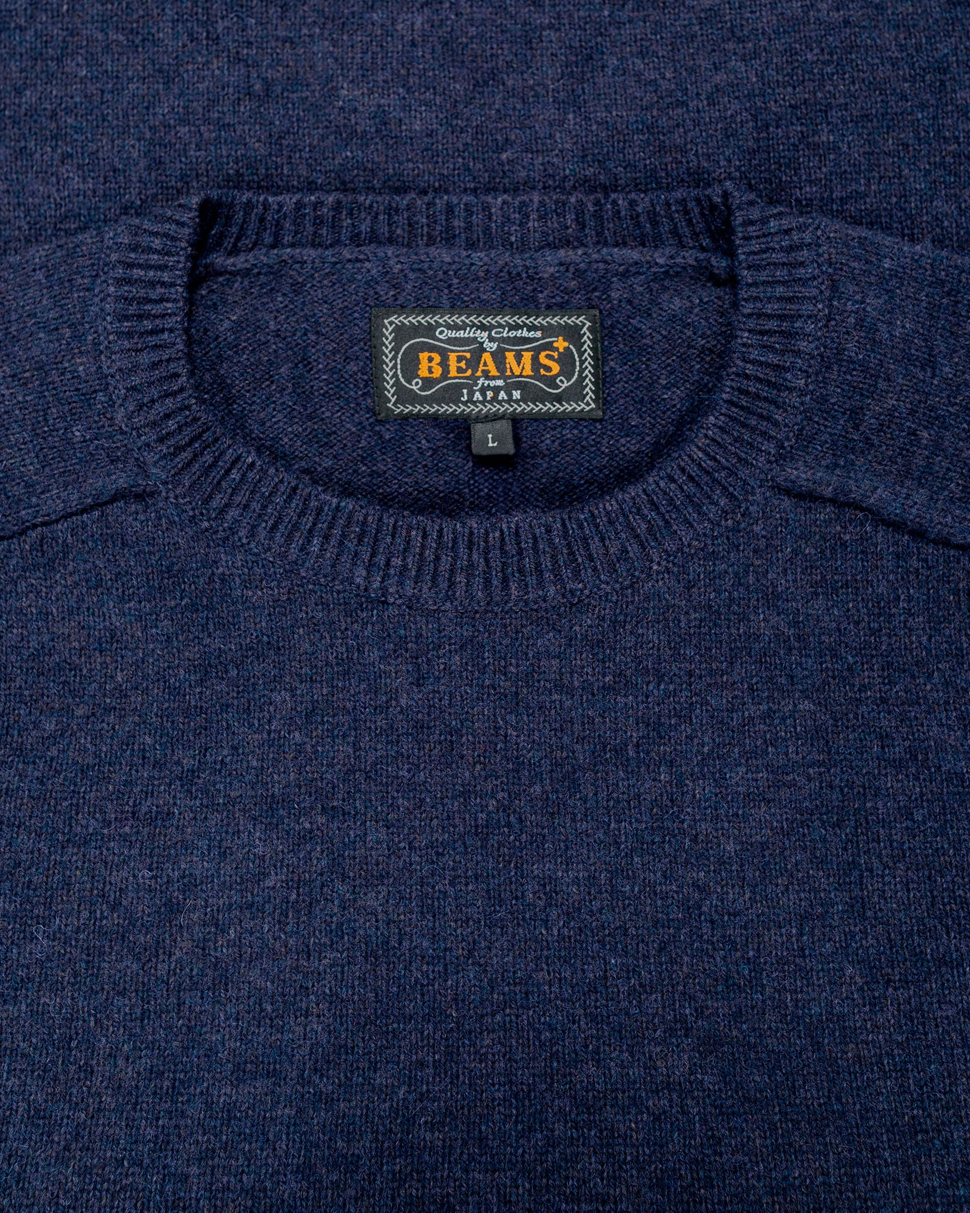 Beams Plus Crew 9G Navy - Image 5