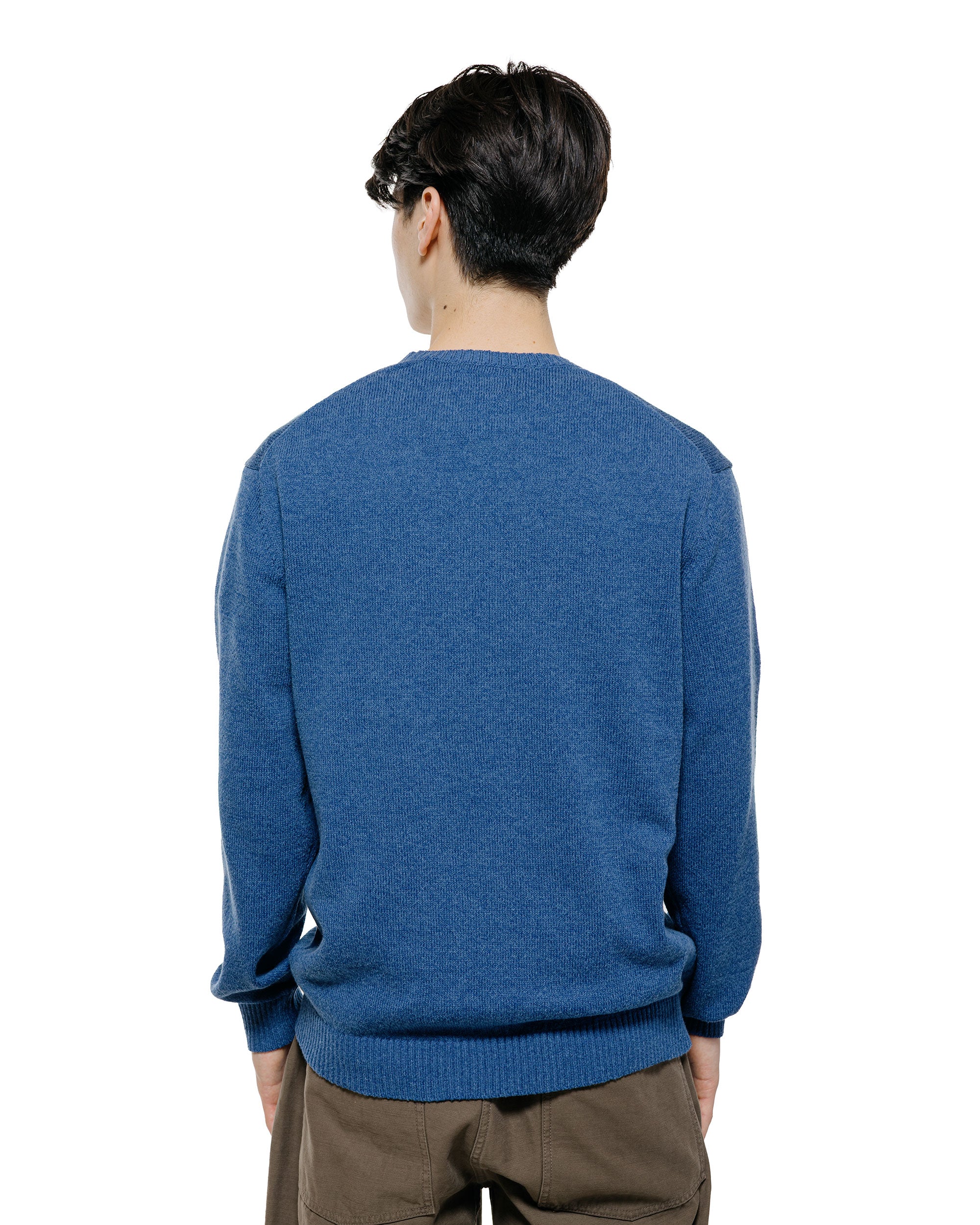 Beams Plus Crew Lily 7G Blue - Image 3