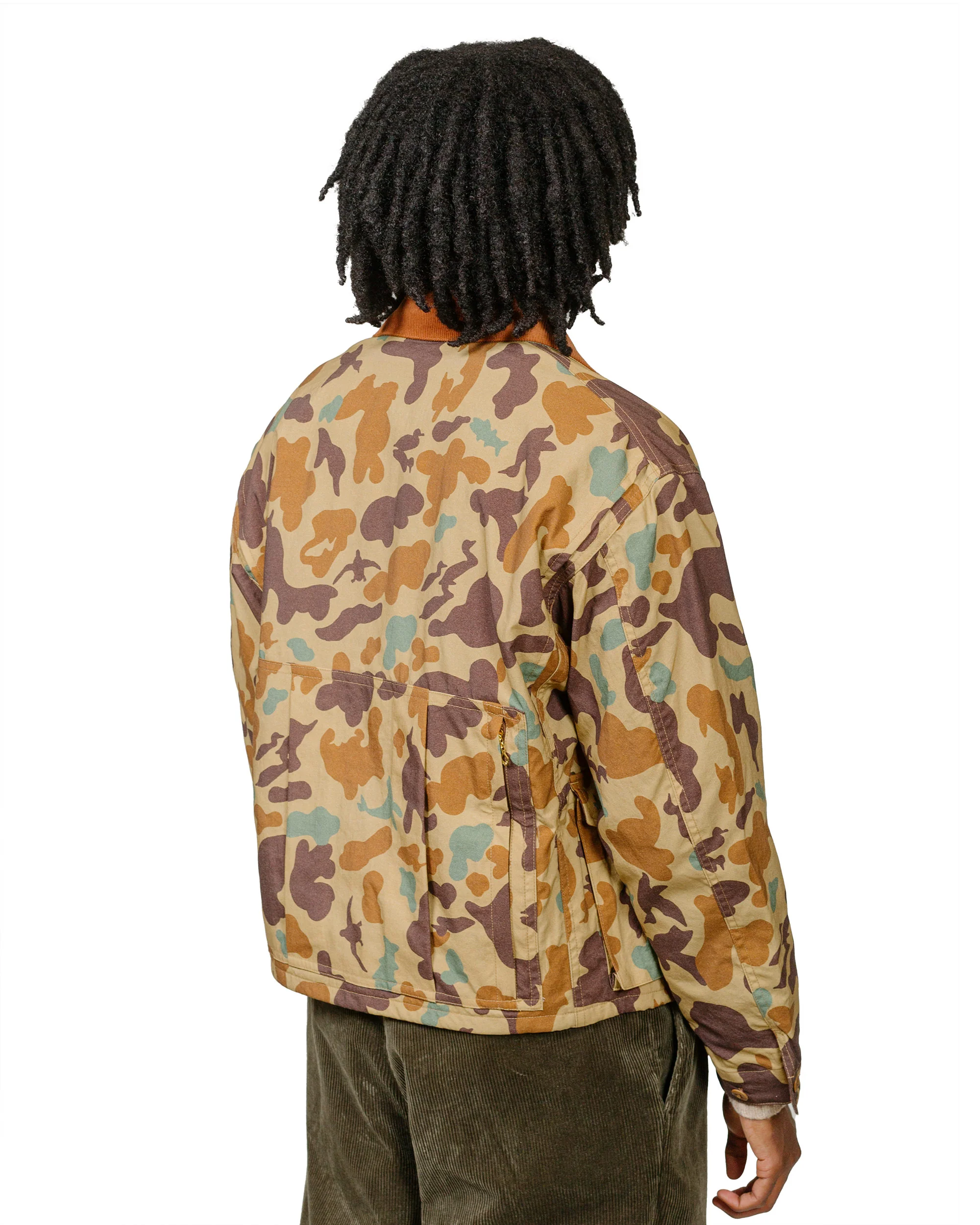 Beams Plus Fish Hunting Jacket Animal Camo Khaki - Image 3