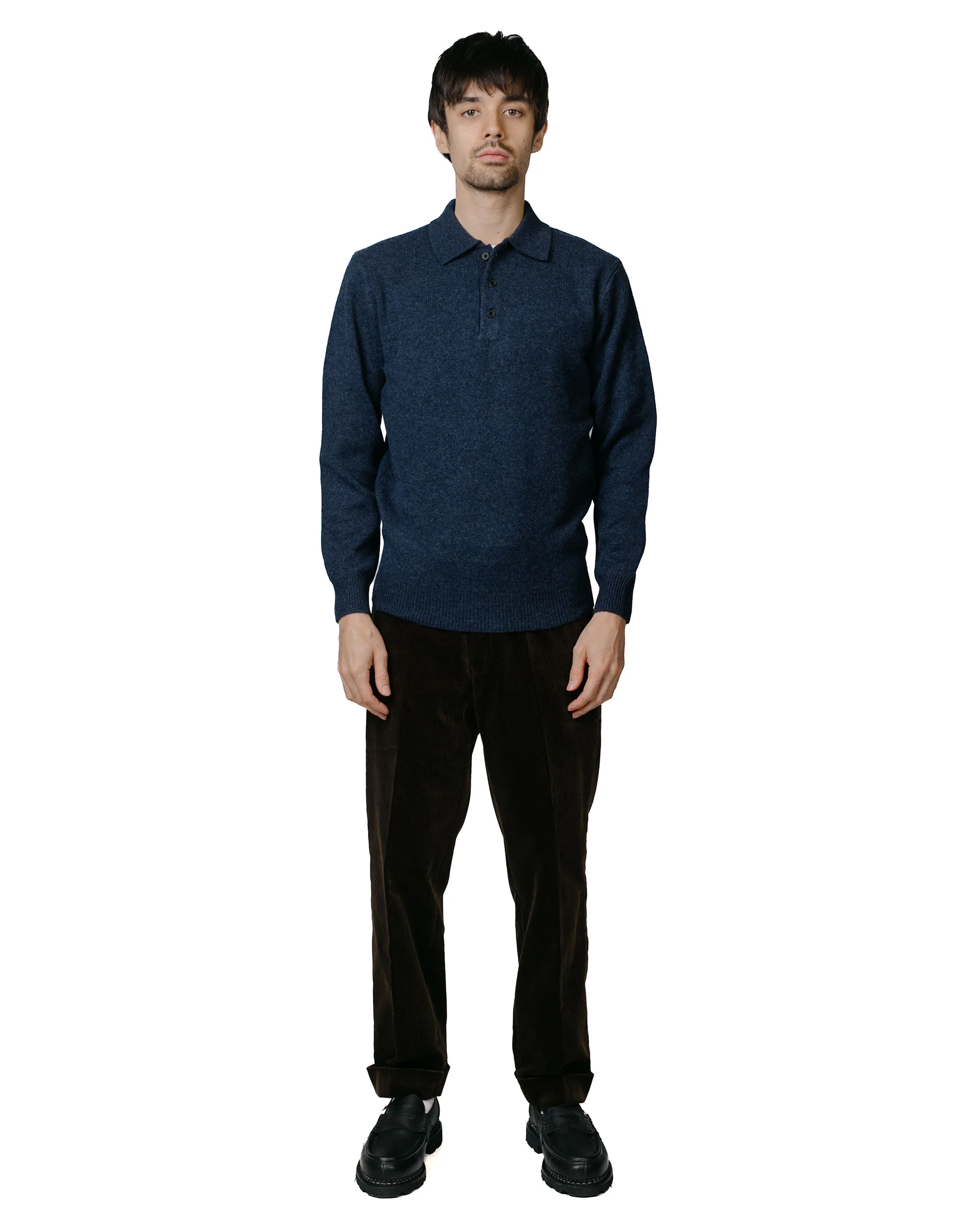 Beams Plus Ivy Trousers Ankle-Cut Corduroy Dark Brown - Image 4