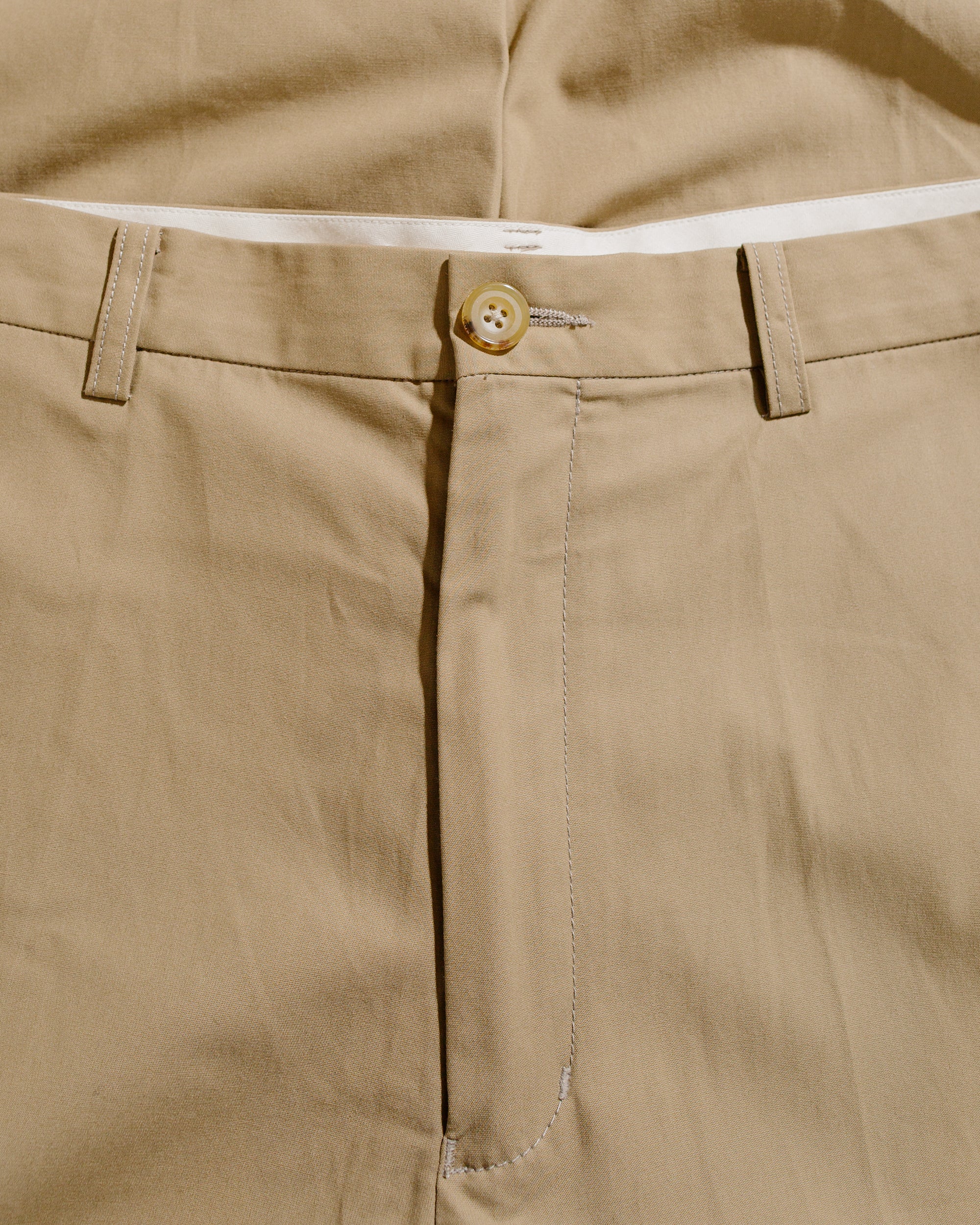 Beams Plus IVY Trousers Wide High Density Cotton Beige - Image 5