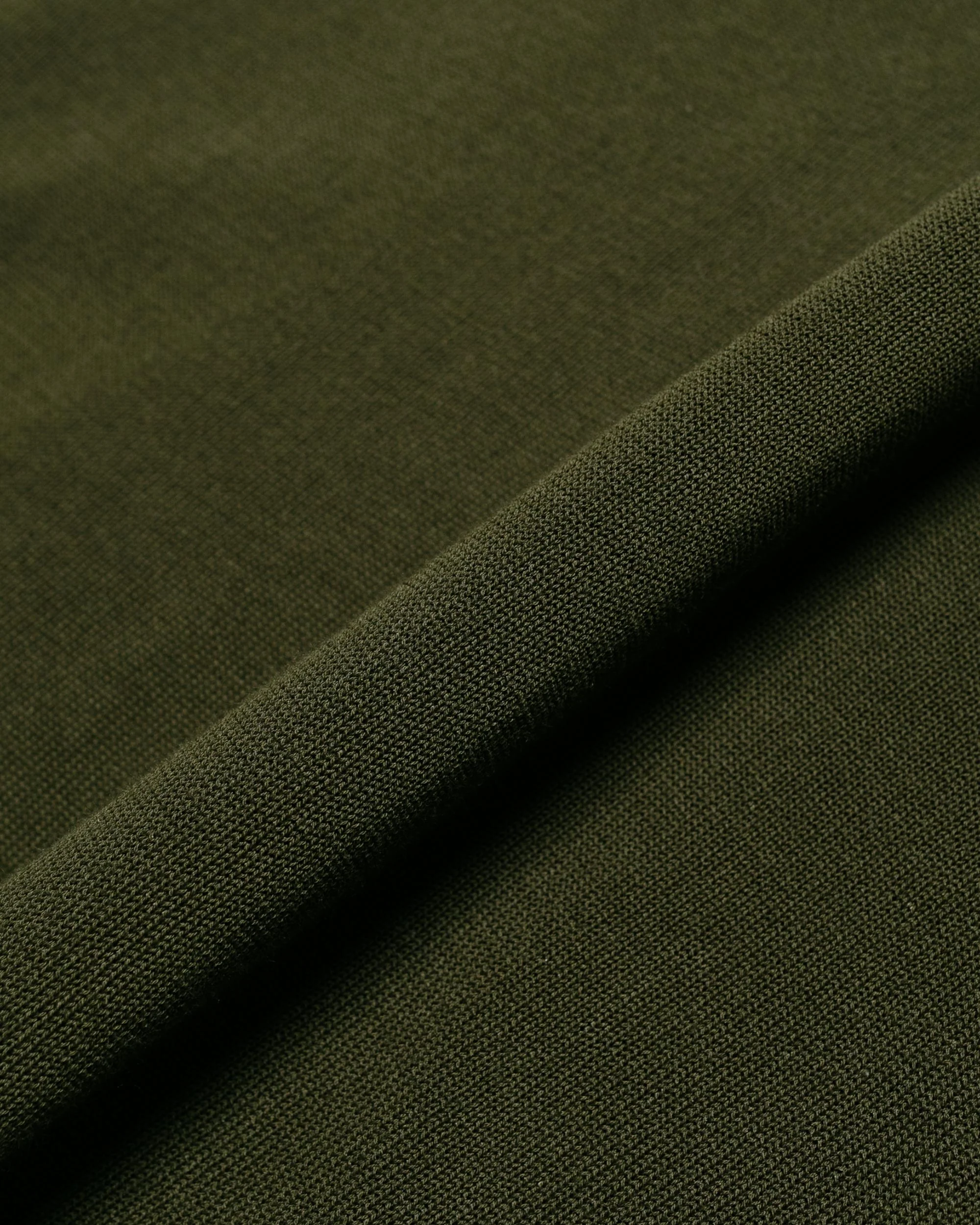 Beams Plus Knit Polo 12G Olive - Image 5