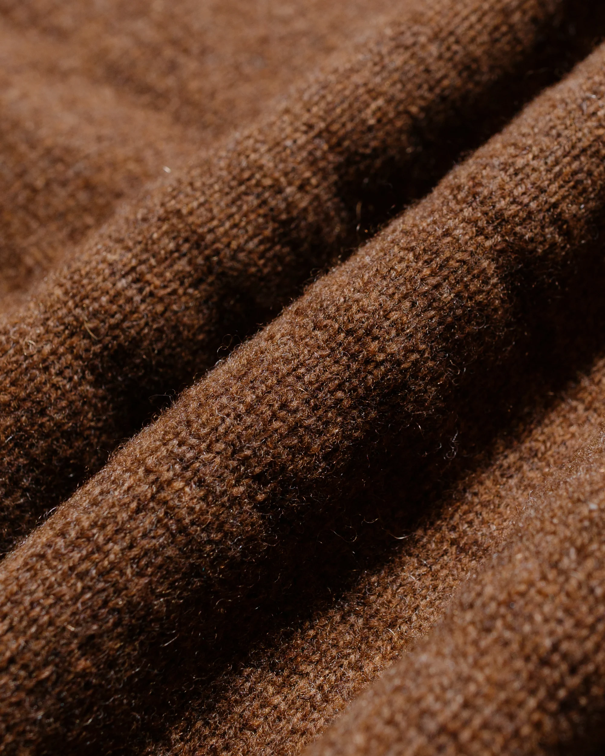 Beams Plus Knit Polo 9G Brown - Image 5