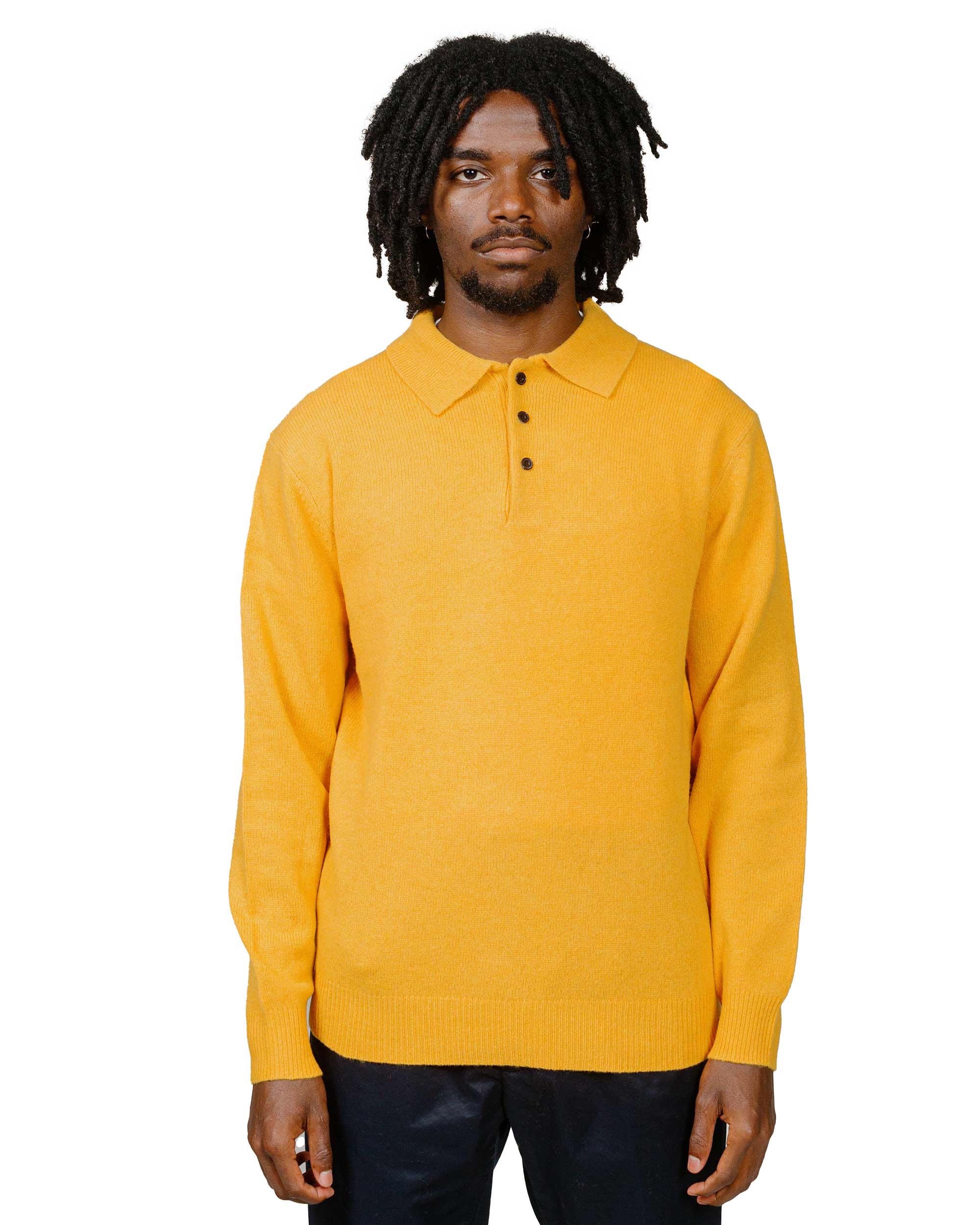 Beams Plus Knit Polo 9G Gold - Image 2