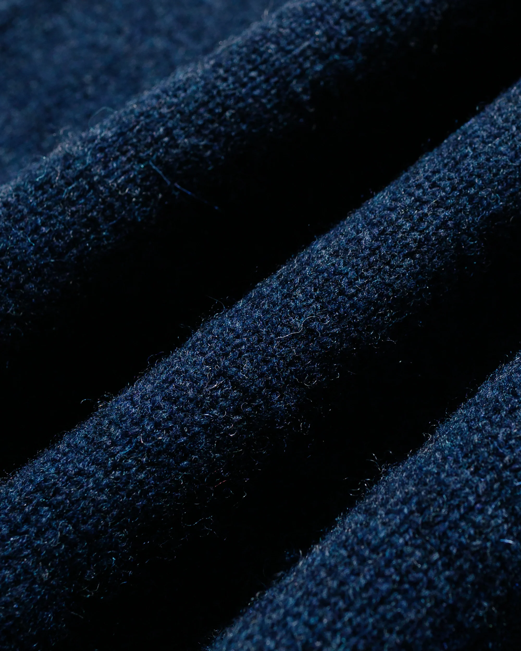 Beams Plus Knit Polo 9G Navy - Image 5
