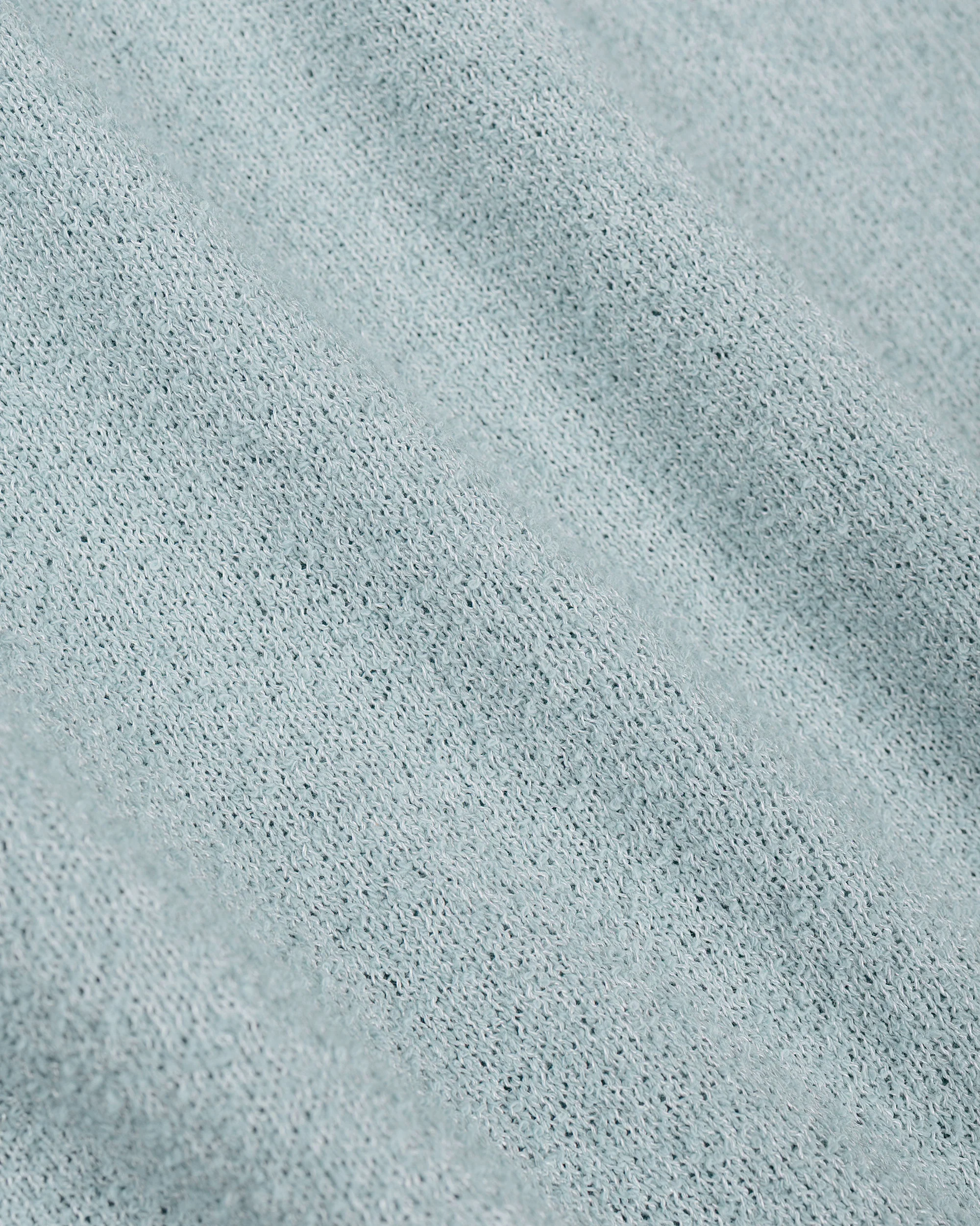 Beams Plus Knit Polo Boucle Sax - Image 6