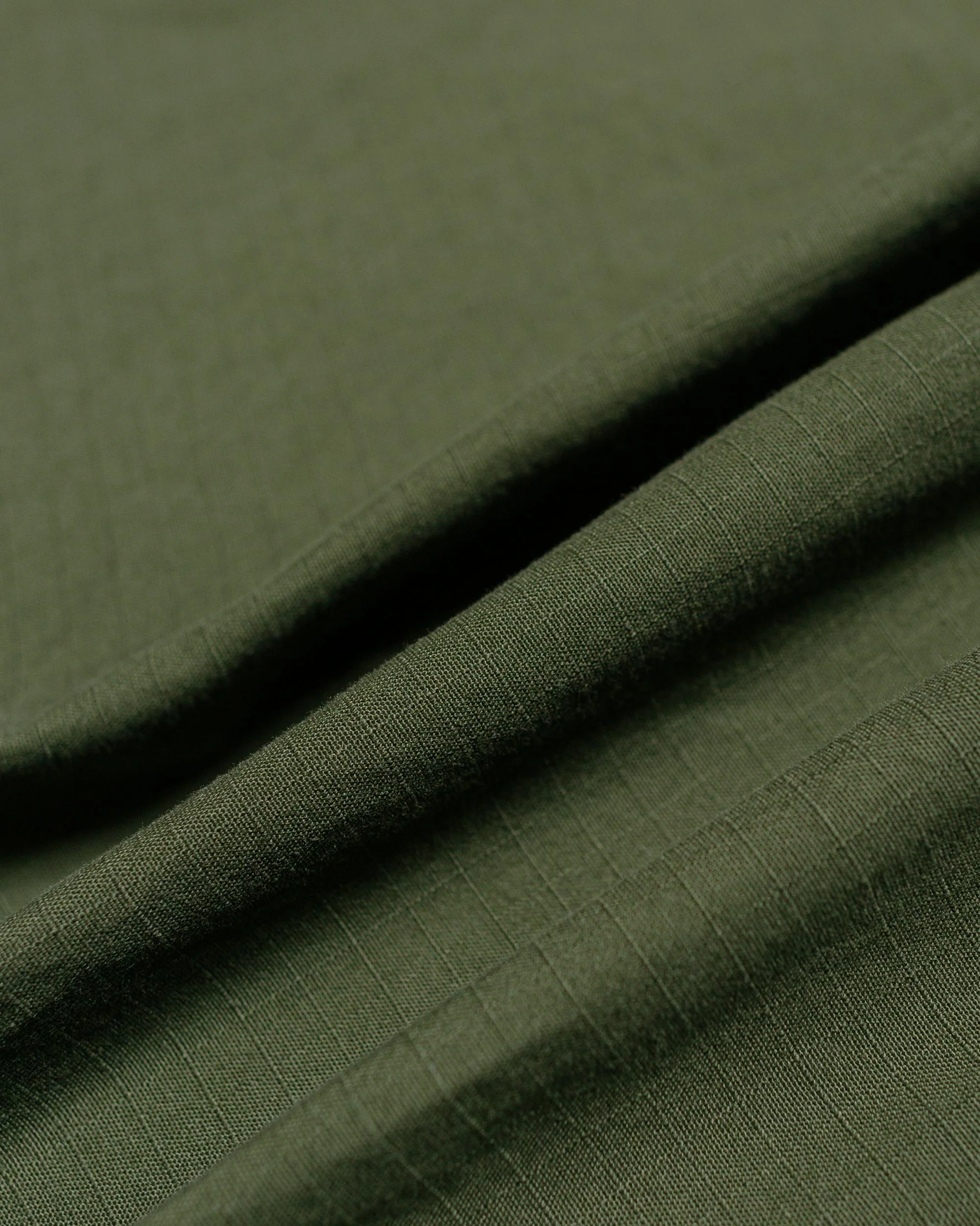 Beams Plus Lost & Found 2Pleats Cotton Ripstop Olive - Image 8