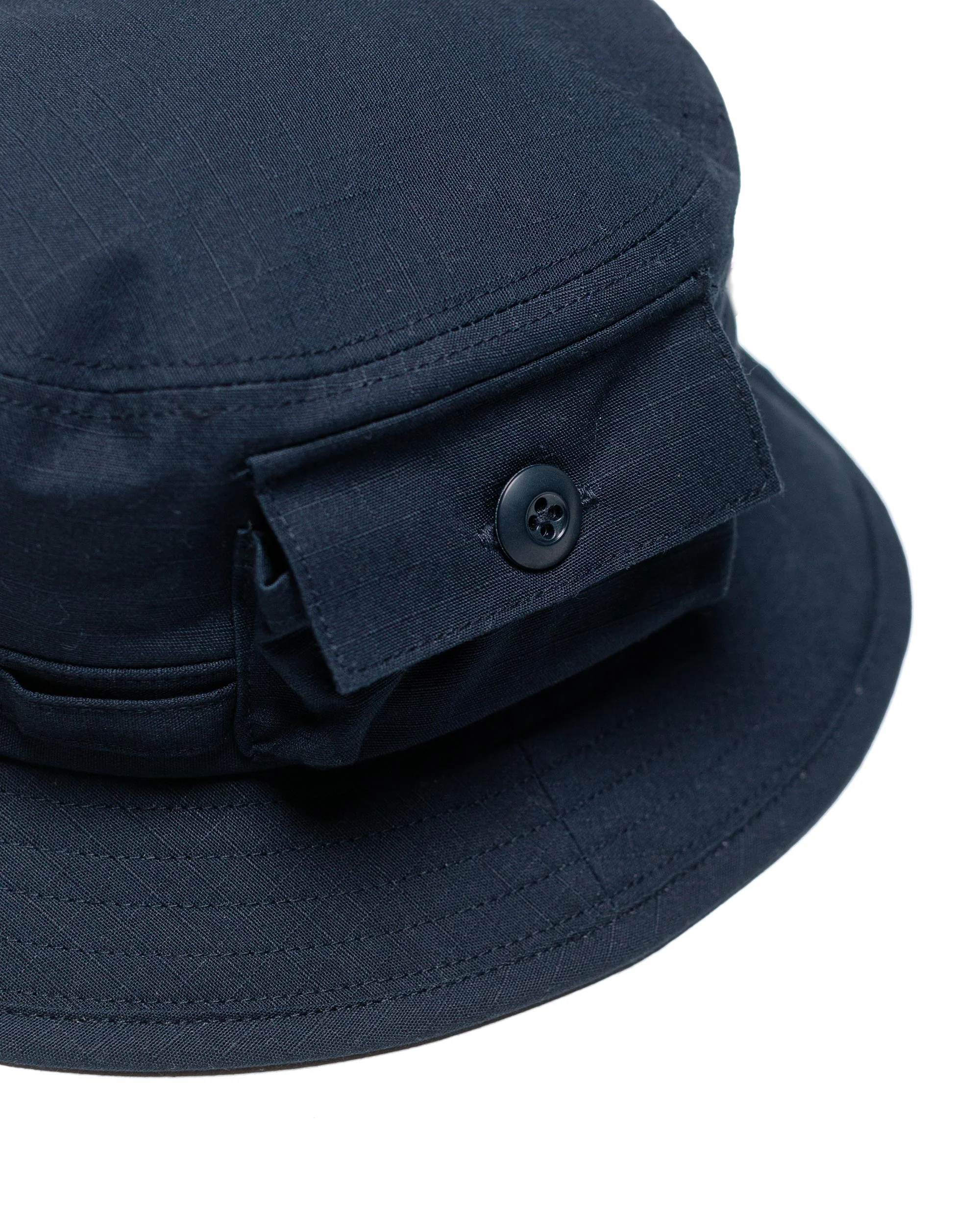 Beams Plus Lost & Found MIL Jungle Hat Cotton Ripstop Navy - Image 2