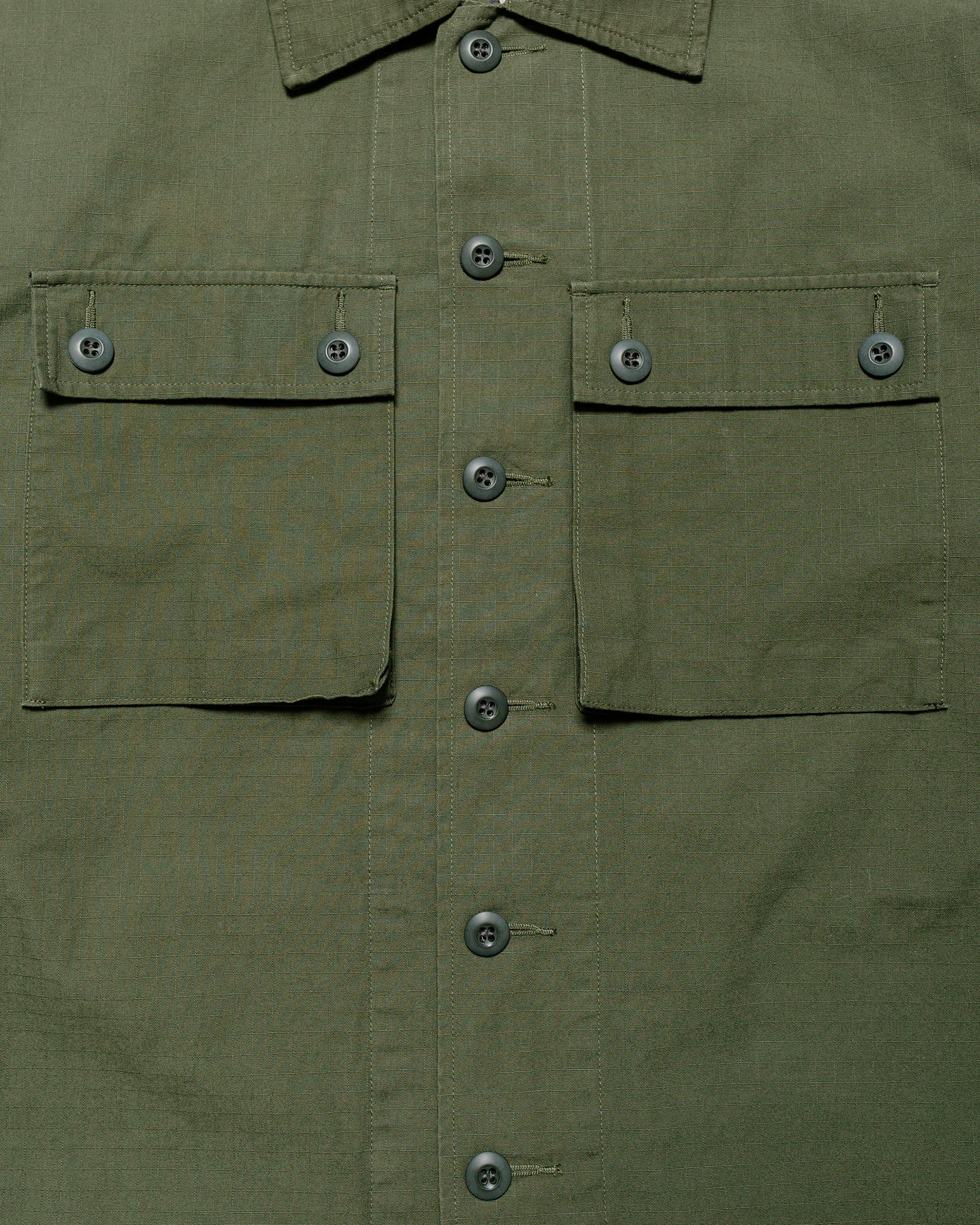 Beams Plus Lost & Found MIL SHT-JAC Cotton Ripstop Olive - Image 10