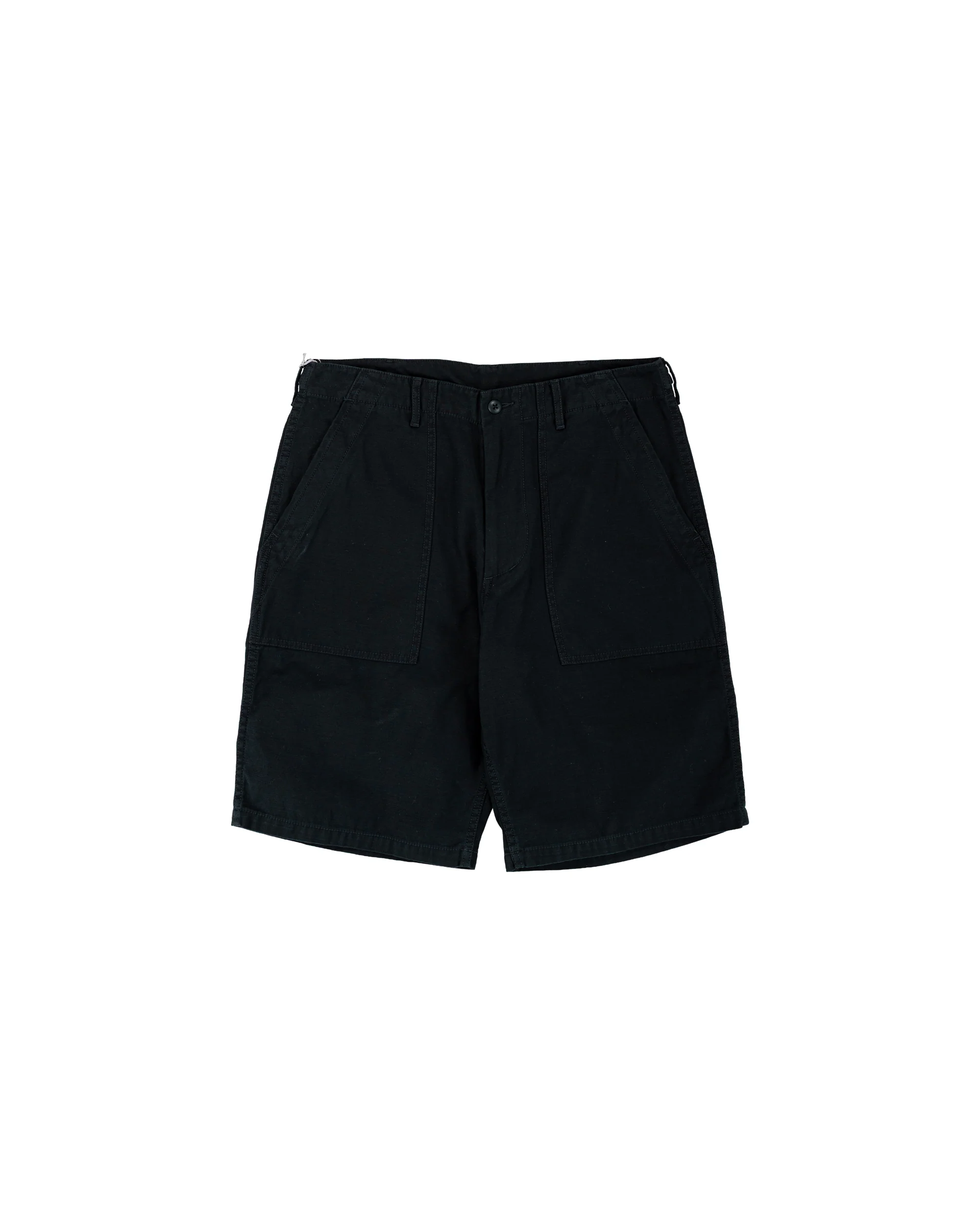 Beams Plus MIL Utility Shorts Reversed Sateen Black