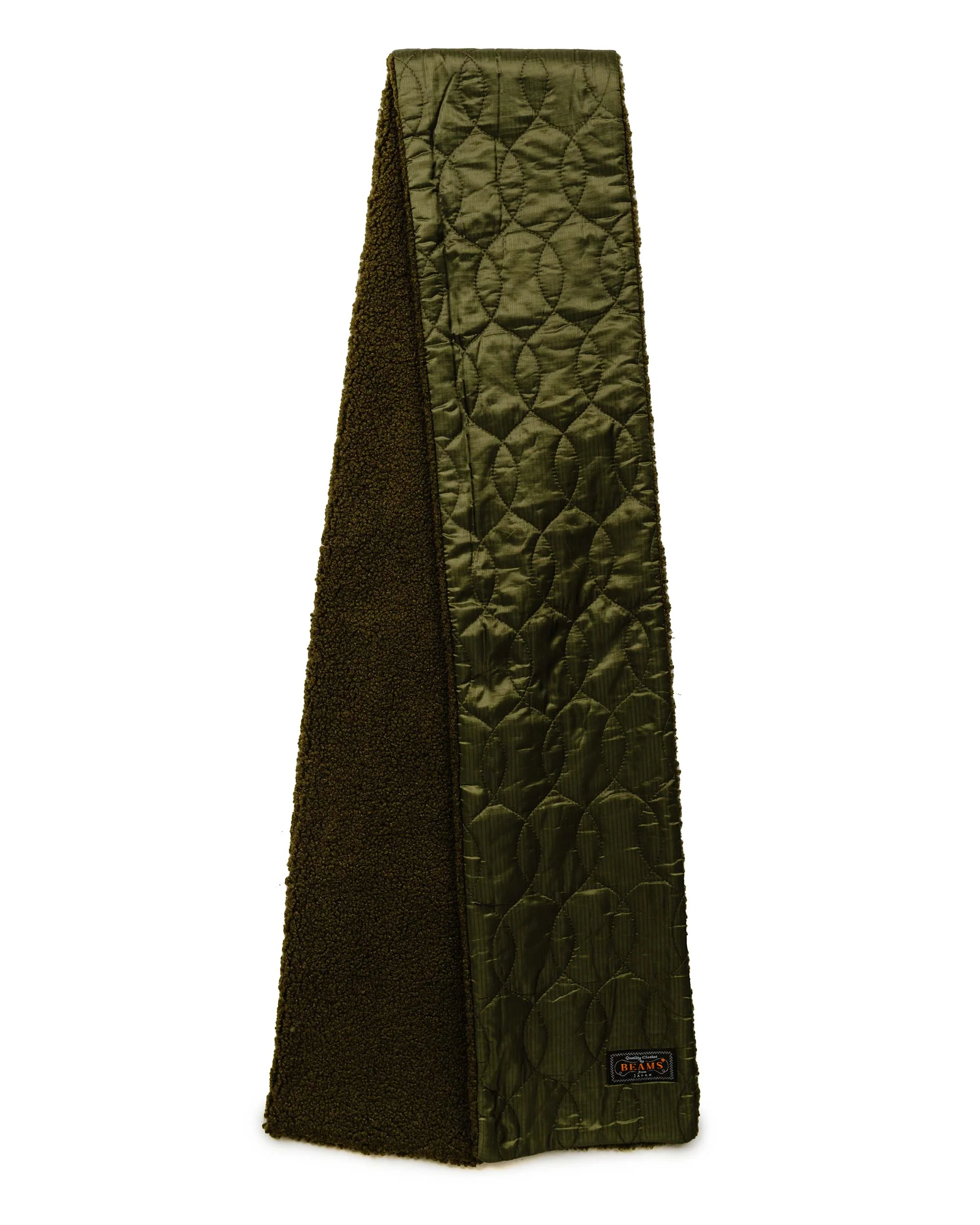 Beams Plus Muffler Boa Quilting Olive