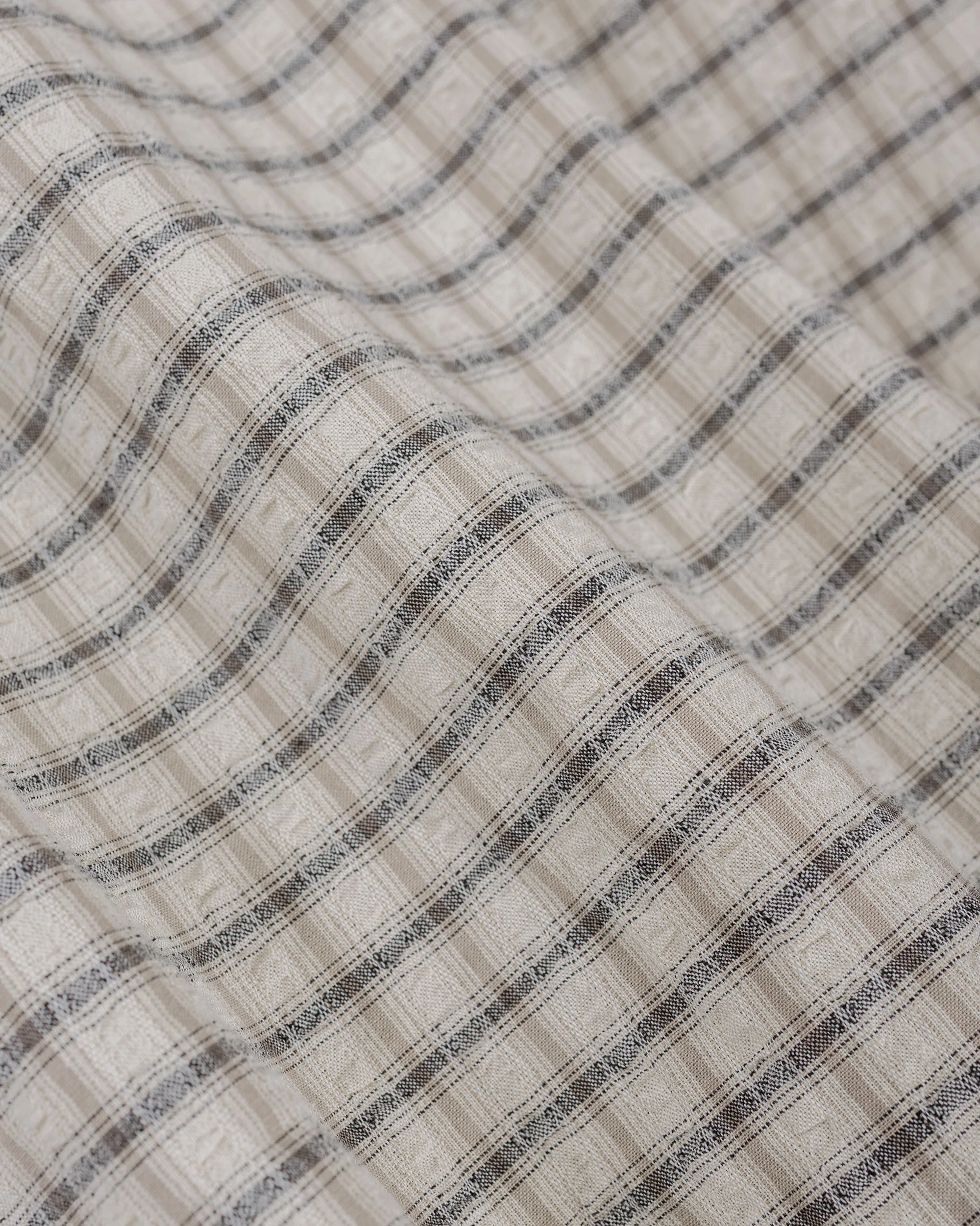 Beams Plus Open B.D. Sucker Plaid Navy - Image 6
