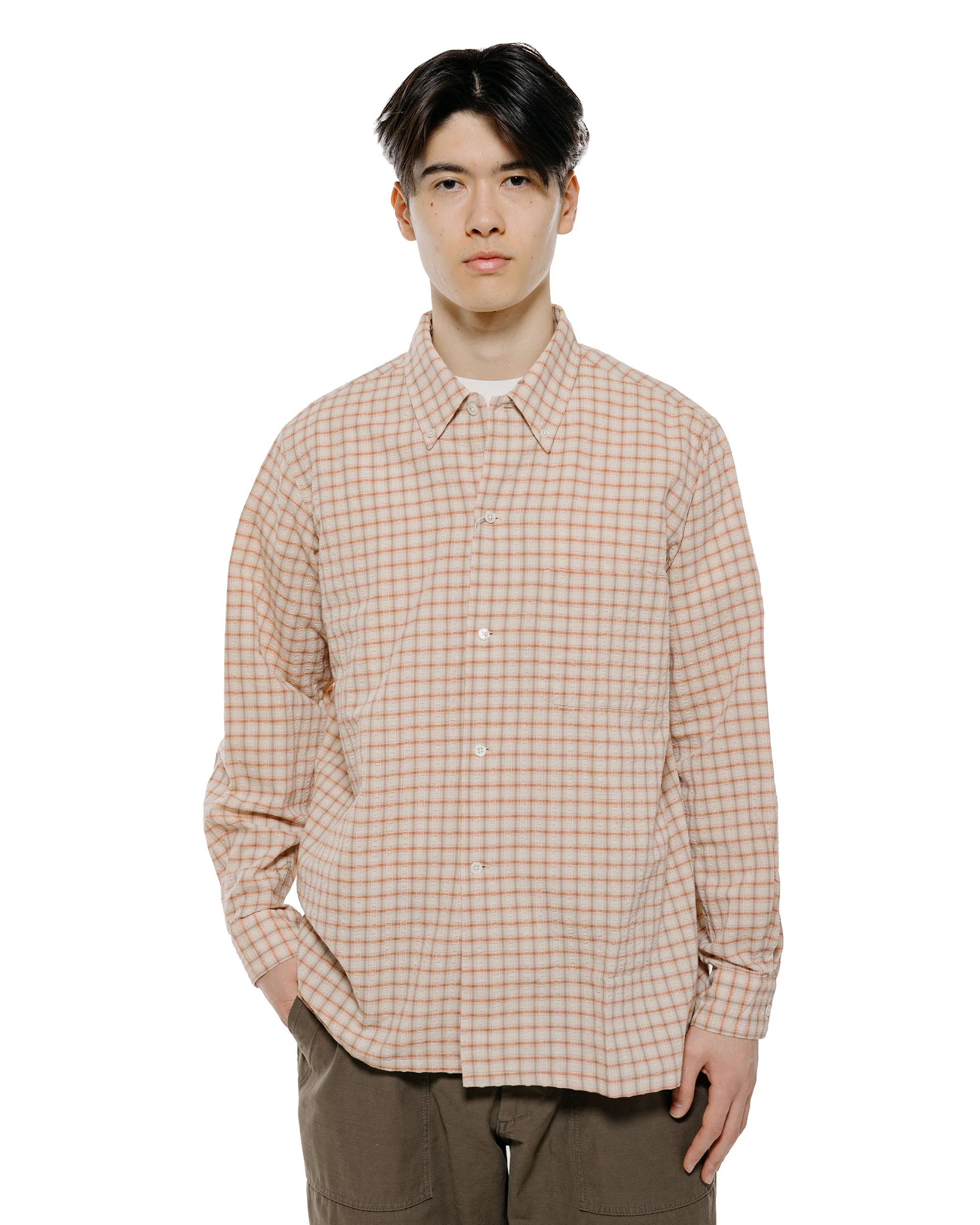 Beams Plus Open B.D. Sucker Plaid Red - Image 2