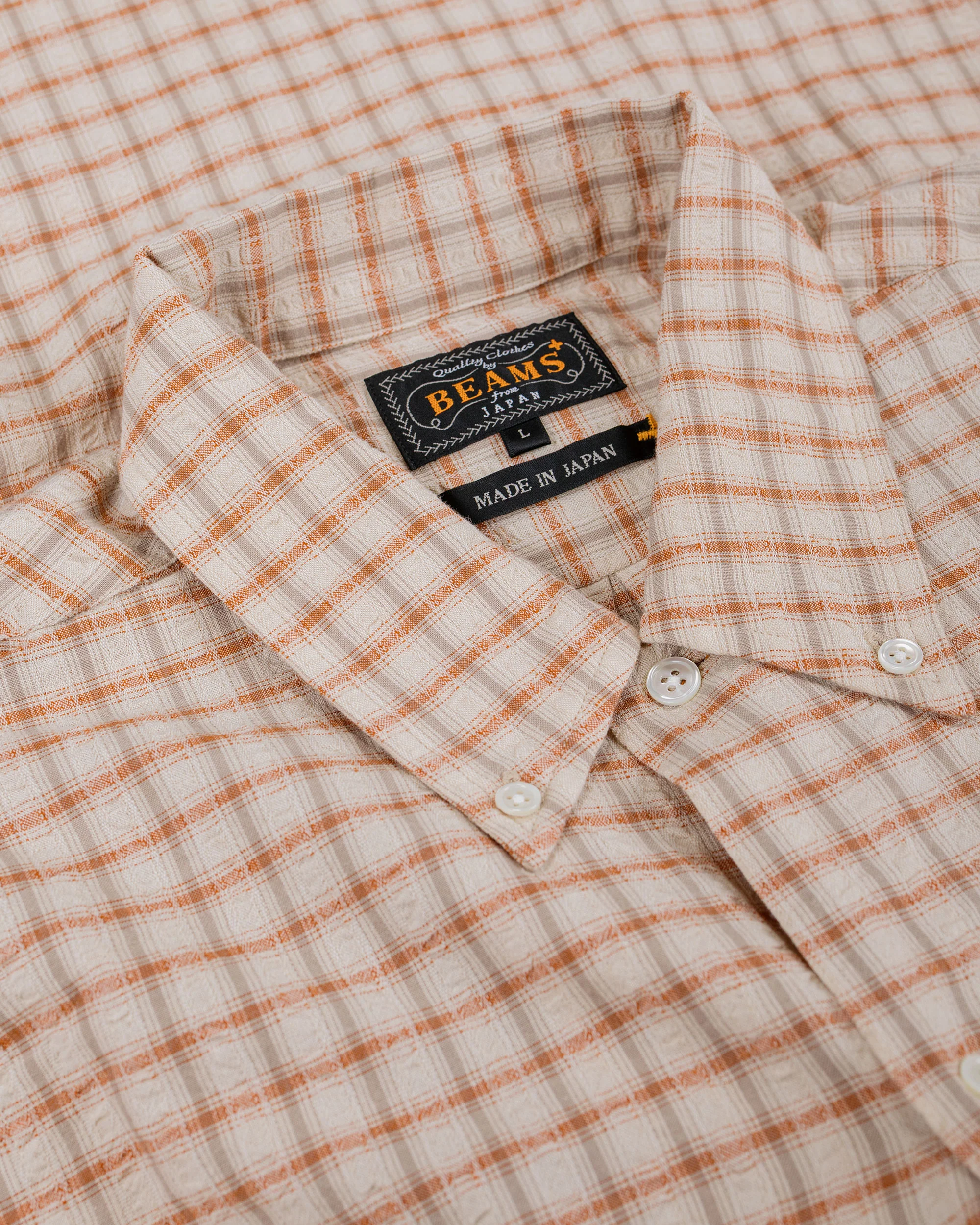 Beams Plus Open B.D. Sucker Plaid Red - Image 5